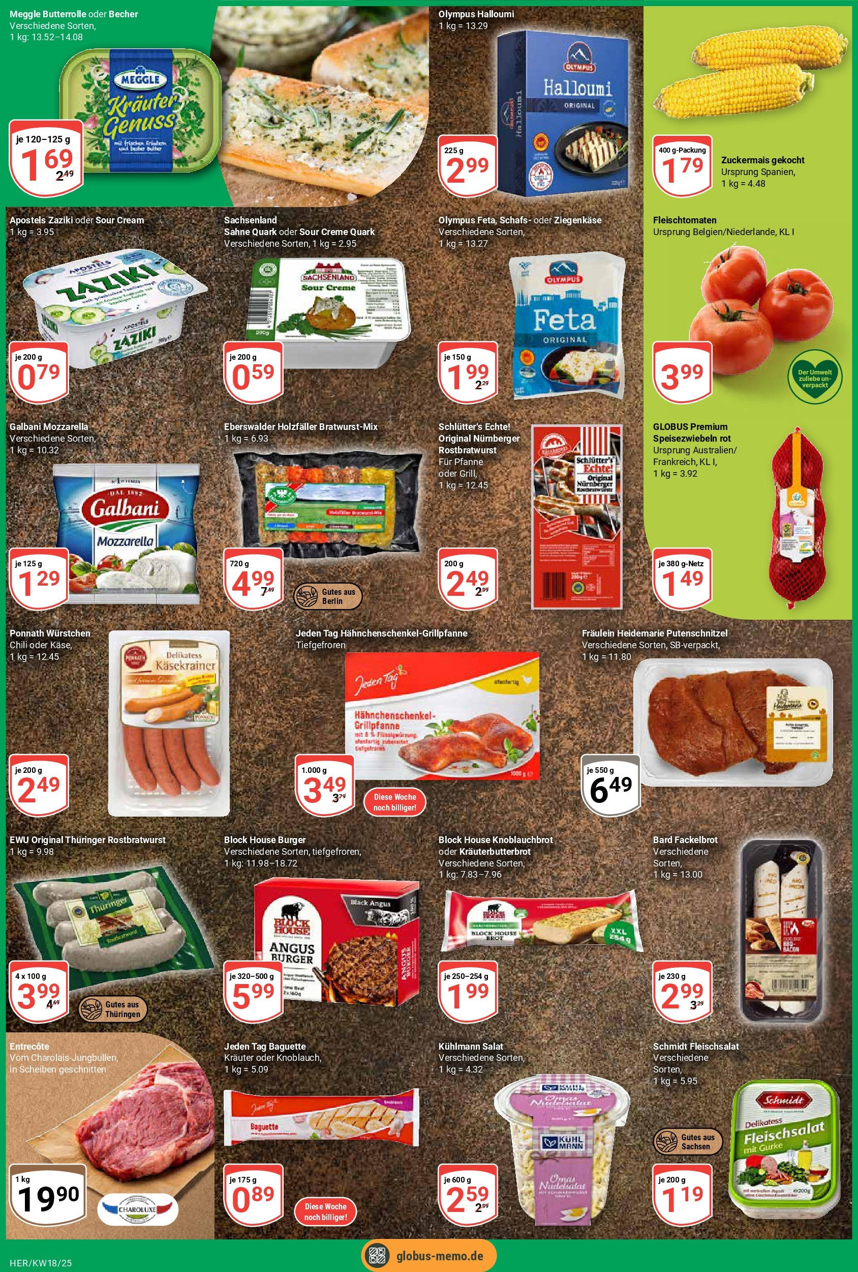 Globus - Globus: Wochenangebote (ab 27.04.2025) » Angebote ab Montag | Seite: 2 | Produkte: Burger, Baguette, Entrecote, Knoblauch Globus - Globus: Wochenangebote (ab 27.04.2025) » Angebote online | Seite: 2 | Produkte: Burger, Baguette, Entrecote, Knoblauch