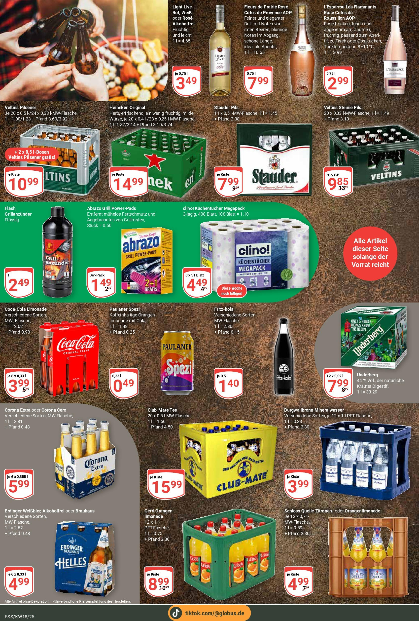 Globus - Essen (ab 28.04.2025) » Angebote online | Seite: 14 | Produkte: Orangen, Heineken, Paulaner, Underberg