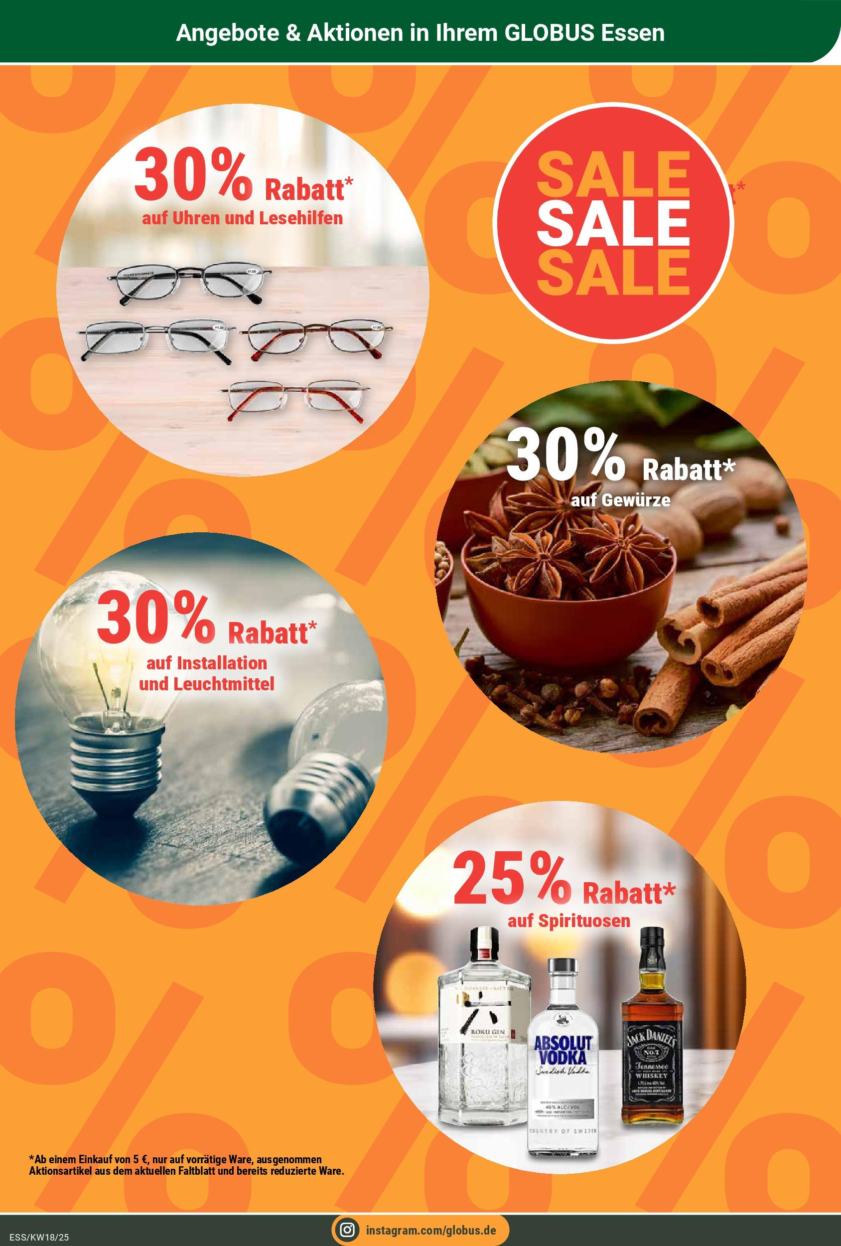 Globus - Essen (ab 28.04.2025) » Angebote online | Seite: 15 | Produkte: Jack Daniel's, Gewürze, Vodka, Gin