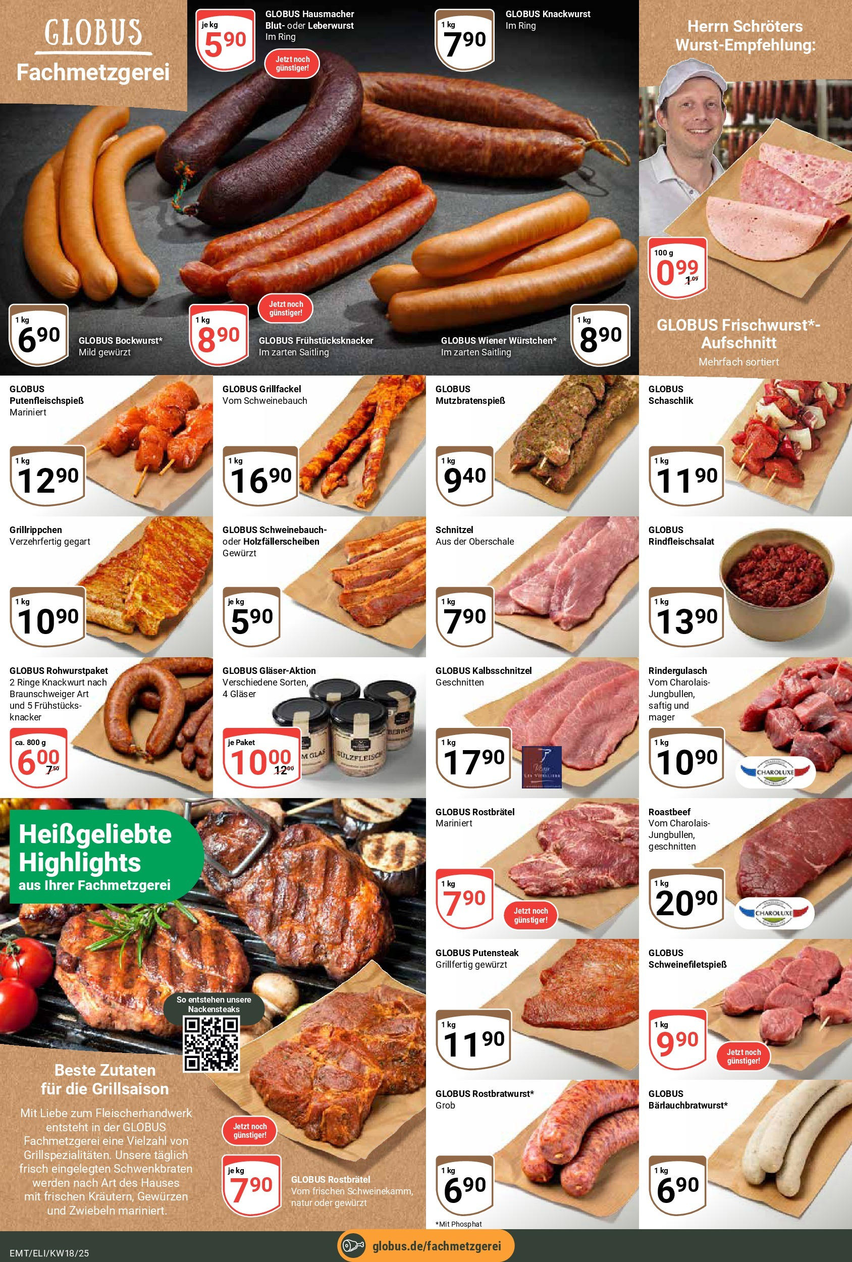 Globus - Globus: Wochenangebote (ab 27.04.2025) » Angebote online | Seite: 12 | Produkte: Nackensteaks, Schweinebauch, Roastbeef, Steak