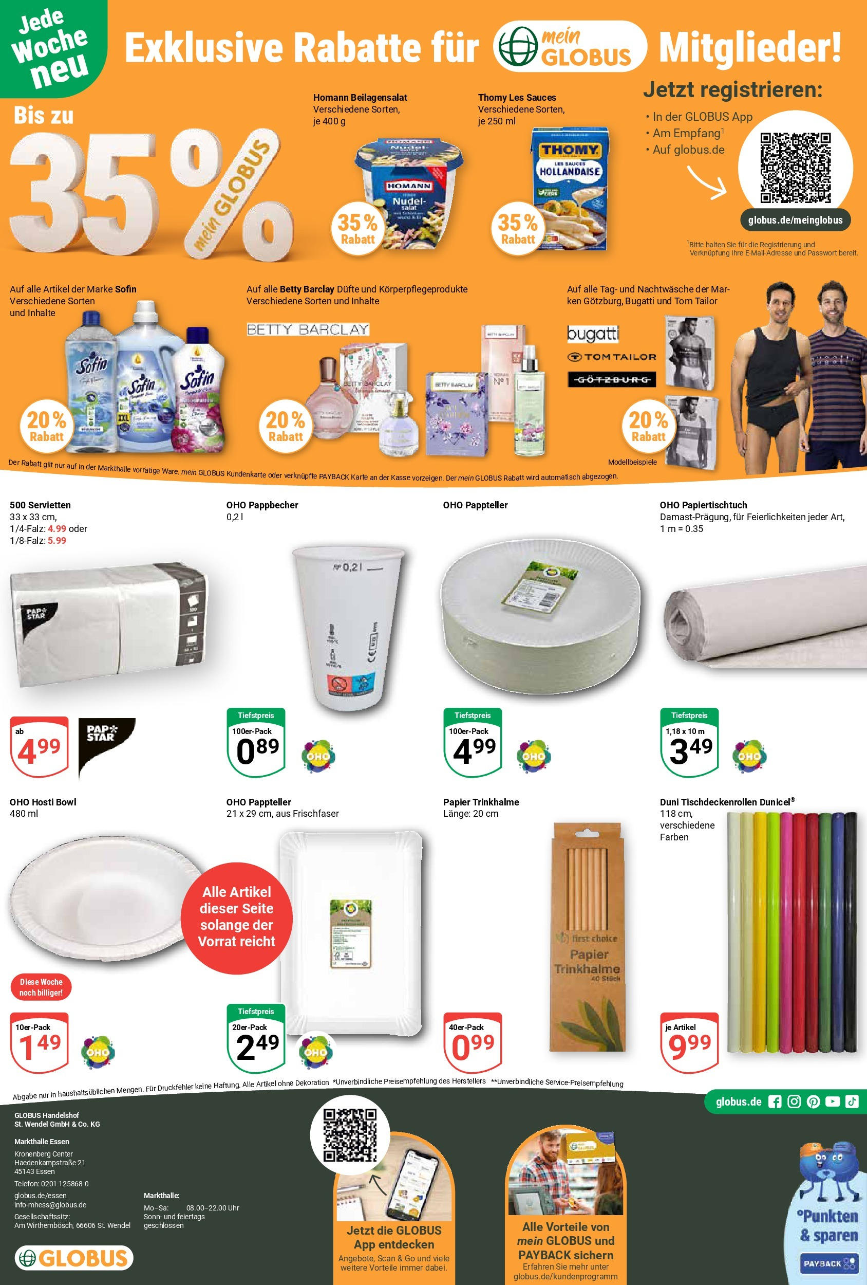 Globus - Essen (ab 28.04.2025) » Angebote online | Seite: 16 | Produkte: Thomy les sauces, Telefon, Uhr