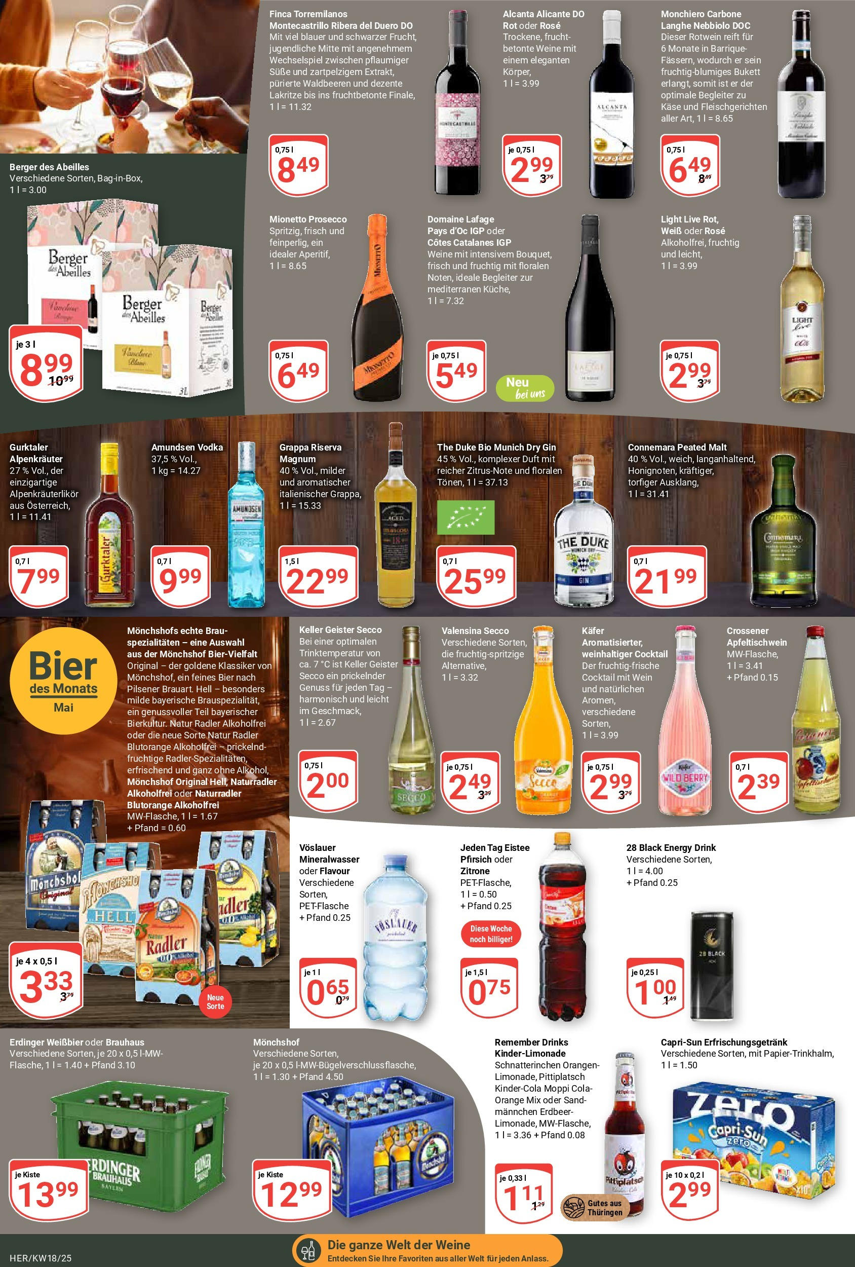 Globus - Globus: Wochenangebote (ab 27.04.2025) » Angebote ab Montag | Seite: 19 | Produkte: Monchshof, Energy, Weißbier, Valensina Globus - Globus: Wochenangebote (ab 27.04.2025) » Angebote online | Seite: 19 | Produkte: Monchshof, Energy, Weißbier, Valensina