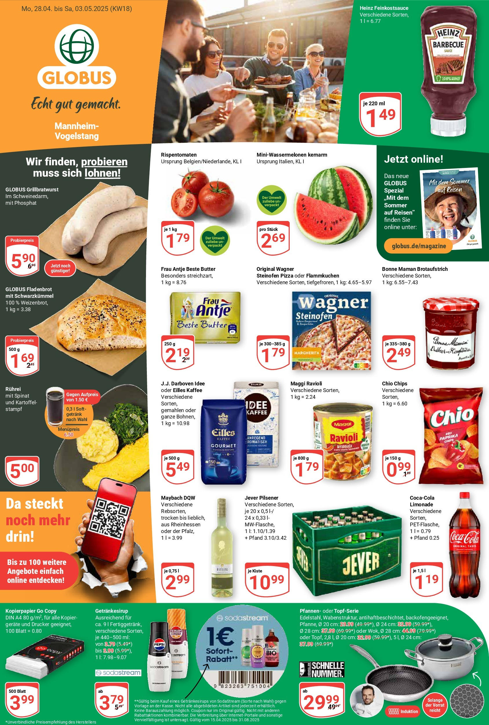 Globus - Globus: Wochenangebote (ab 27.04.2025) » Angebote ab Montag | Seite: 1 | Produkte: Cola, Kaffee, Pepsi, Pizza Globus - Globus: Wochenangebote (ab 27.04.2025) » Angebote online | Seite: 1 | Produkte: Cola, Kaffee, Pepsi, Pizza