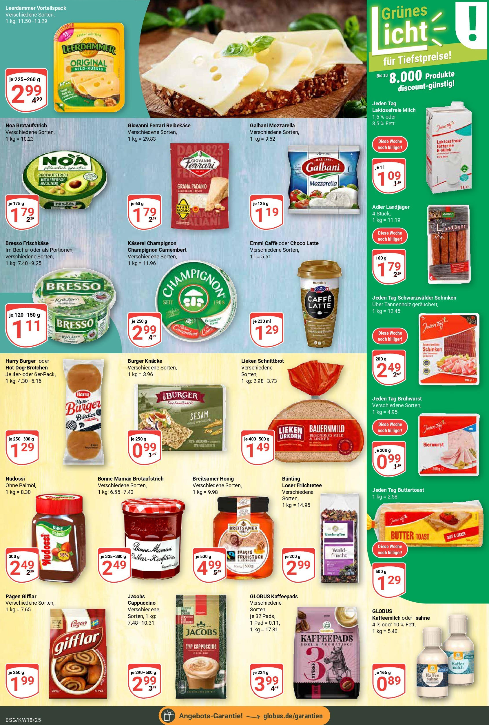 Globus - Globus: Wochenangebote (ab 27.04.2025) » Angebote ab Montag | Seite: 13 | Produkte: Kaffeepads, Mozzarella, Tee, Reibekase Globus - Globus: Wochenangebote (ab 27.04.2025) » Angebote online | Seite: 13 | Produkte: Kaffeepads, Mozzarella, Tee, Reibekase