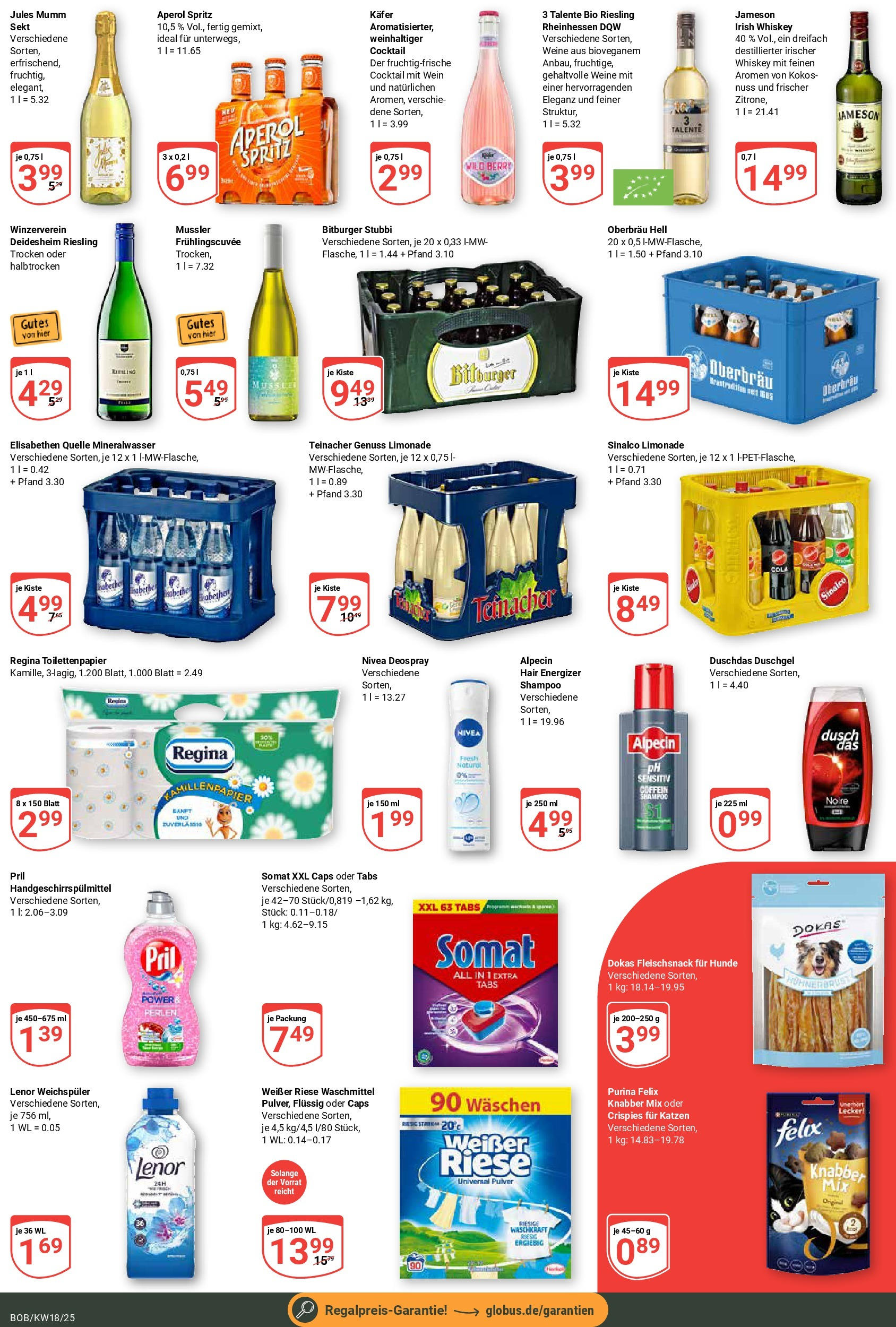 Globus - Globus: Wochenangebote (ab 27.04.2025) » Angebote ab Montag | Seite: 9 | Produkte: Sekt, Jules mumm, Aperol, Pril Globus - Globus: Wochenangebote (ab 27.04.2025) » Angebote online | Seite: 9 | Produkte: Sekt, Jules mumm, Aperol, Pril