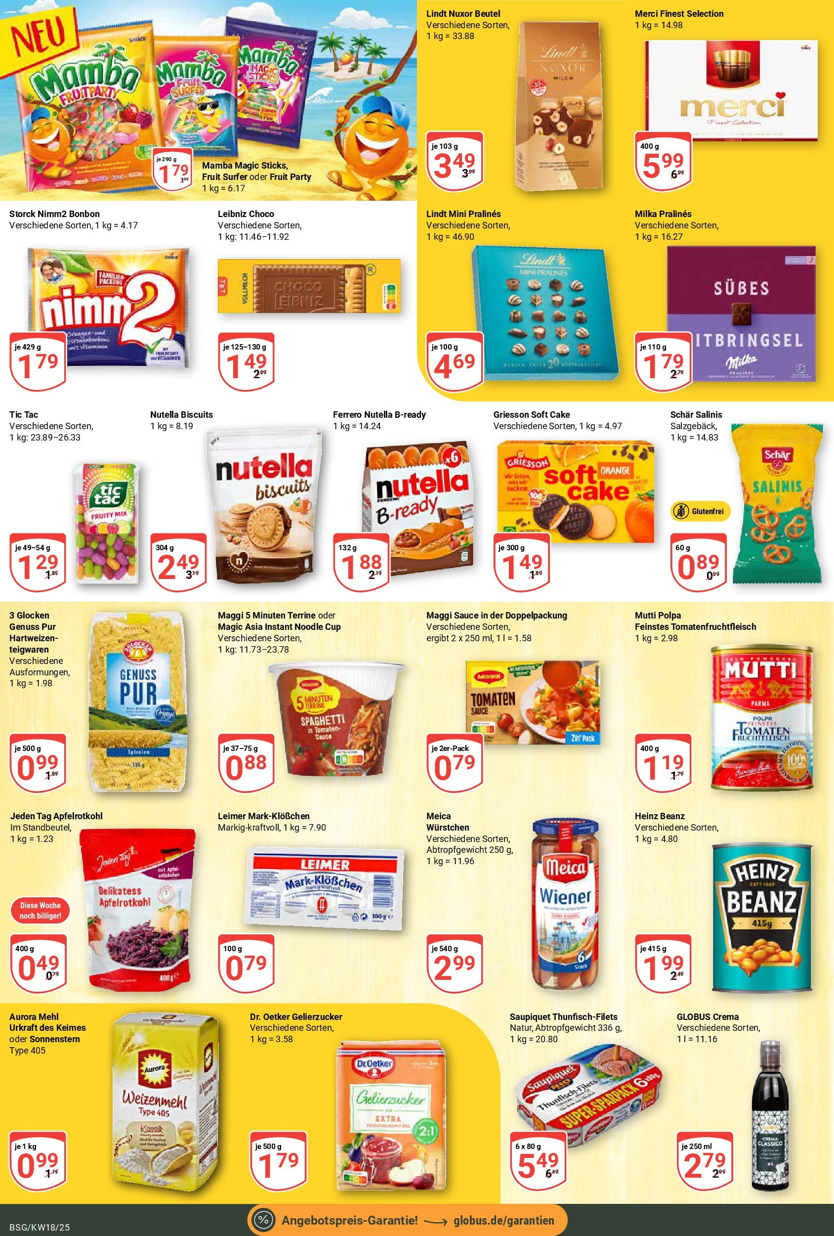 Globus - Globus: Wochenangebote (ab 27.04.2025) » Angebote ab Montag | Seite: 15 | Produkte: Mehl, Tomaten, Pasta, Maggi 5 minuten terrine Globus - Globus: Wochenangebote (ab 27.04.2025) » Angebote online | Seite: 15 | Produkte: Mehl, Tomaten, Pasta, Maggi 5 minuten terrine