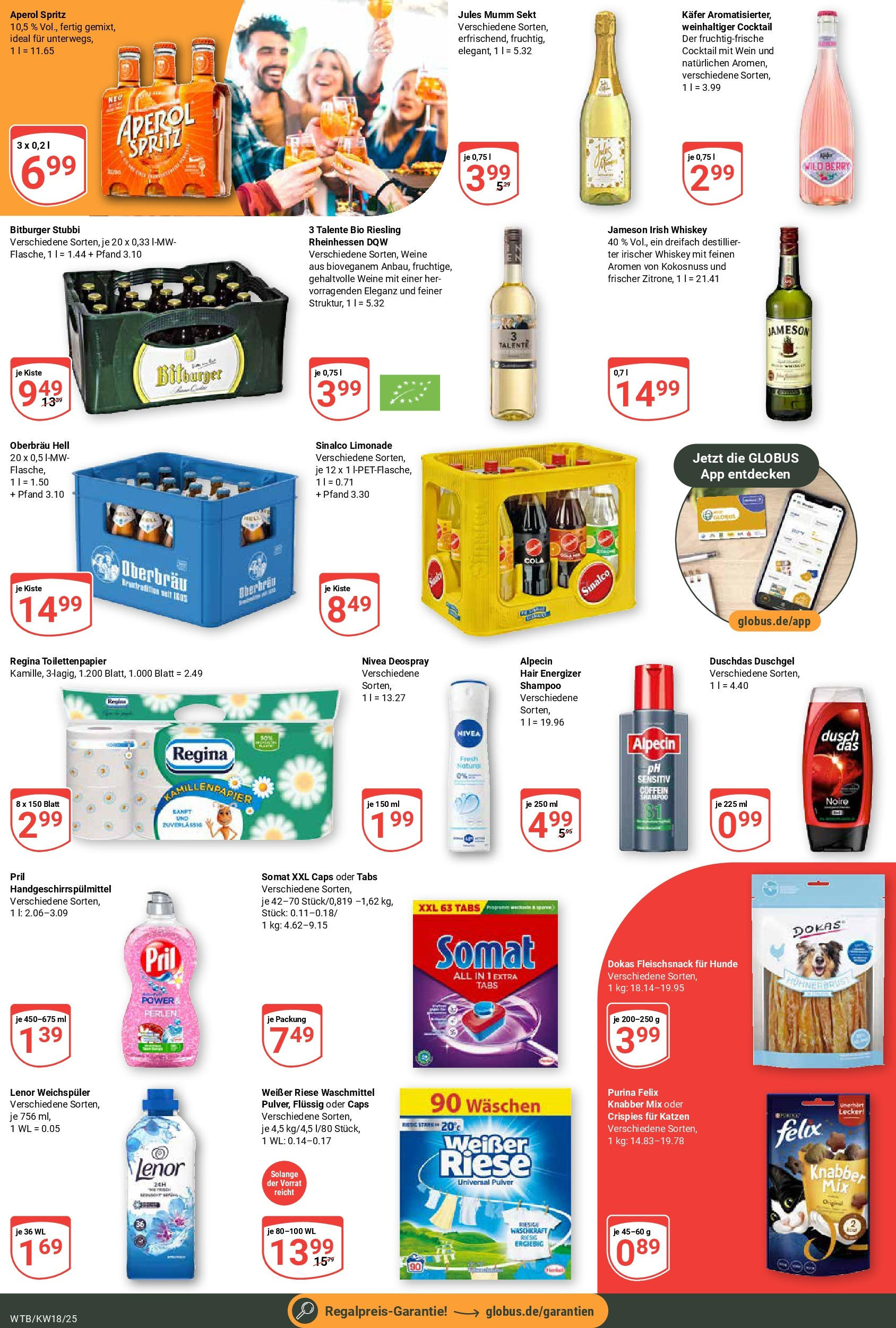 Globus - Globus: Wochenangebote (ab 27.04.2025) » Angebote online | Seite: 8 | Produkte: Shampoo, Deodorant, Waschmittel, Toilettenpapier