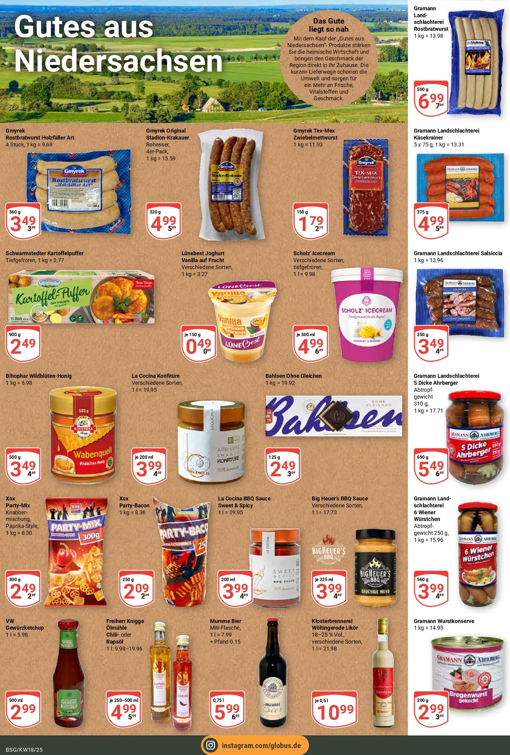 Globus - Globus: Wochenangebote (ab 27.04.2025) » Angebote ab Montag | Seite: 16 | Produkte: Wiener wurstchen, Rapsöl, Likör, Käsekrainer Globus - Globus: Wochenangebote (ab 27.04.2025) » Angebote online | Seite: 16 | Produkte: Wiener wurstchen, Rapsöl, Likör, Käsekrainer