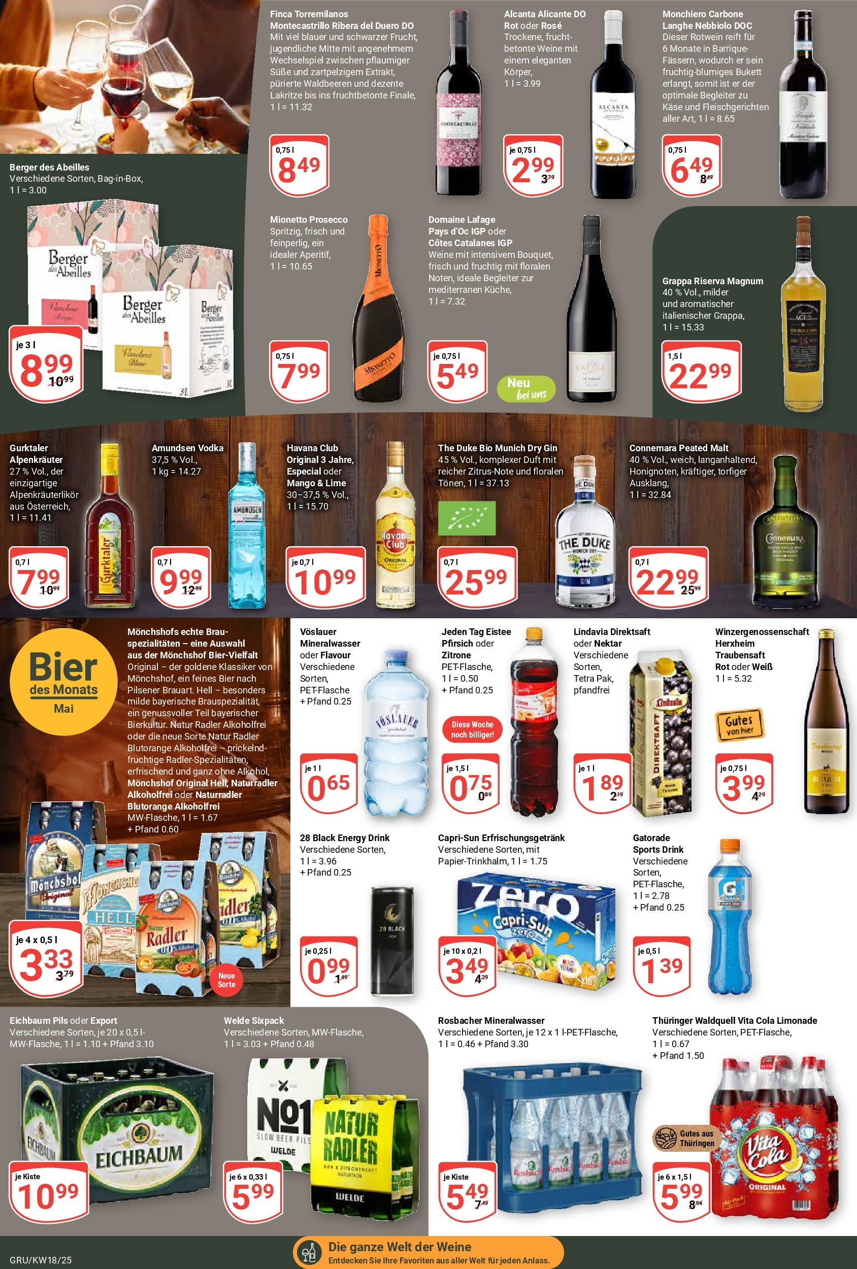 Globus - Globus: Wochenangebote (ab 27.04.2025) » Angebote ab Montag | Seite: 18 | Produkte: Monchshof, Radler, Mango, Vodka Globus - Globus: Wochenangebote (ab 27.04.2025) » Angebote online | Seite: 18 | Produkte: Monchshof, Radler, Mango, Vodka