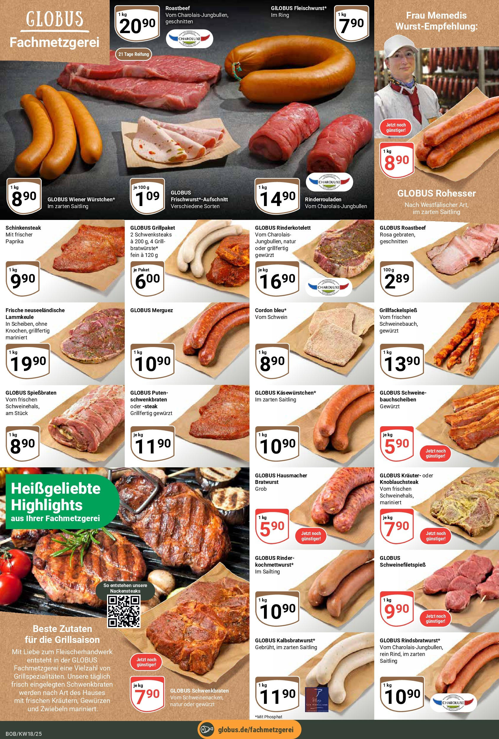 Globus - Globus: Wochenangebote (ab 27.04.2025) » Angebote ab Montag | Seite: 13 | Produkte: Nackensteaks, Lammkeule, Grill, Bratwurst Globus - Globus: Wochenangebote (ab 27.04.2025) » Angebote online | Seite: 13 | Produkte: Nackensteaks, Lammkeule, Grill, Bratwurst