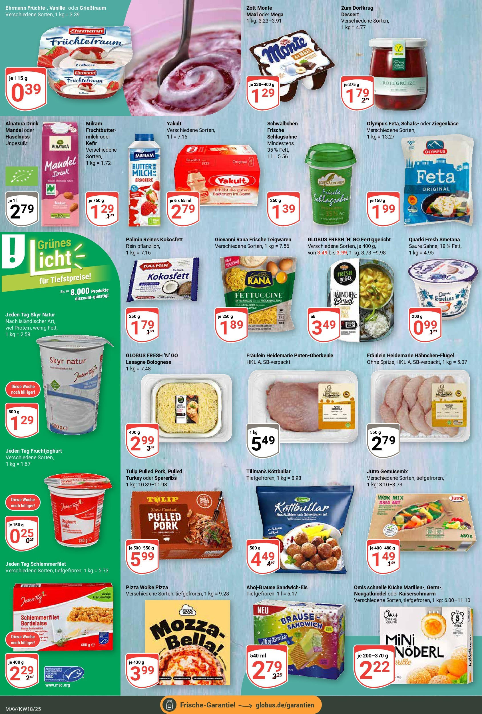Globus - Globus: Wochenangebote (ab 27.04.2025) » Angebote ab Montag | Seite: 14 | Produkte: Schlagsahne, Milch, Butter, Pizza Globus - Globus: Wochenangebote (ab 27.04.2025) » Angebote online | Seite: 14 | Produkte: Schlagsahne, Milch, Butter, Pizza
