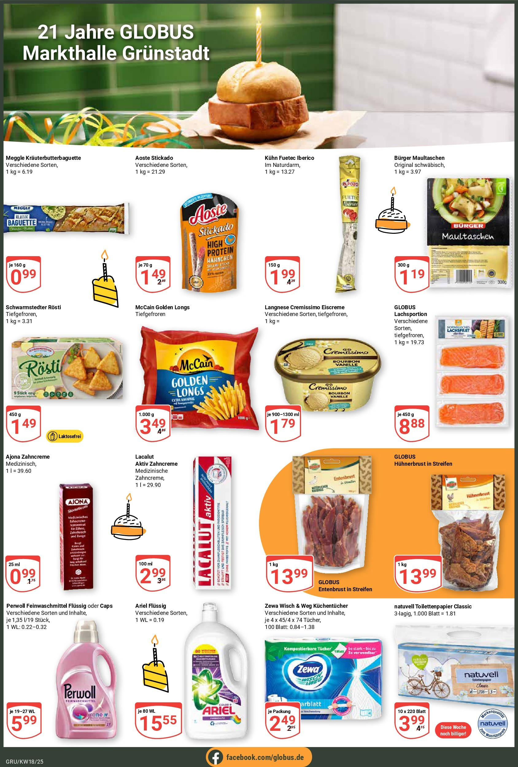 Globus - Globus: Wochenangebote (ab 27.04.2025) » Angebote ab Montag | Seite: 25 | Produkte: Langnese, Cremissimo, Zewa, McCain Globus - Globus: Wochenangebote (ab 27.04.2025) » Angebote online | Seite: 25 | Produkte: Langnese, Cremissimo, Zewa, McCain