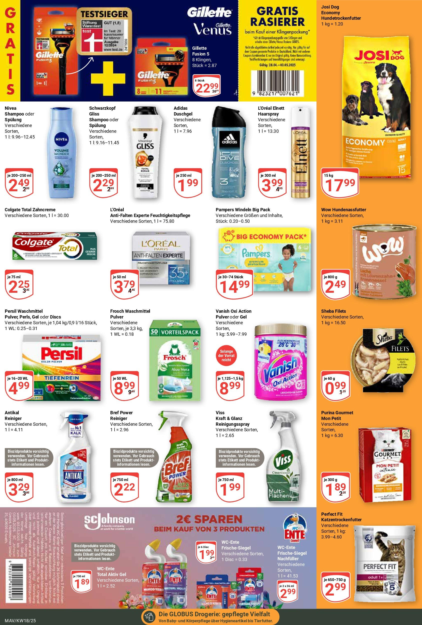 Globus - Globus: Wochenangebote (ab 27.04.2025) » Angebote ab Montag | Seite: 21 | Produkte: Shampoo, Duschgel, Ente, Persil Globus - Globus: Wochenangebote (ab 27.04.2025) » Angebote online | Seite: 21 | Produkte: Shampoo, Duschgel, Ente, Persil