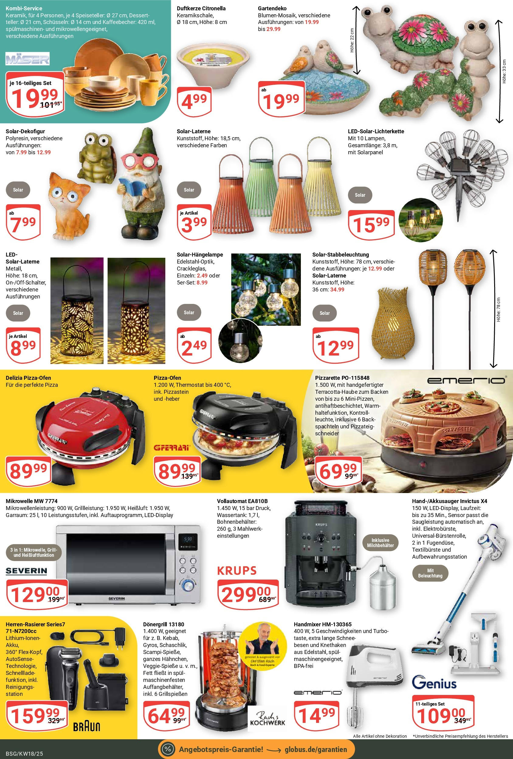 Globus - Globus: Wochenangebote (ab 27.04.2025) » Angebote ab Montag | Seite: 27 | Produkte: Mikrowelle, Grill, Handmixer, Pizza Globus - Globus: Wochenangebote (ab 27.04.2025) » Angebote online | Seite: 27 | Produkte: Mikrowelle, Grill, Handmixer, Pizza
