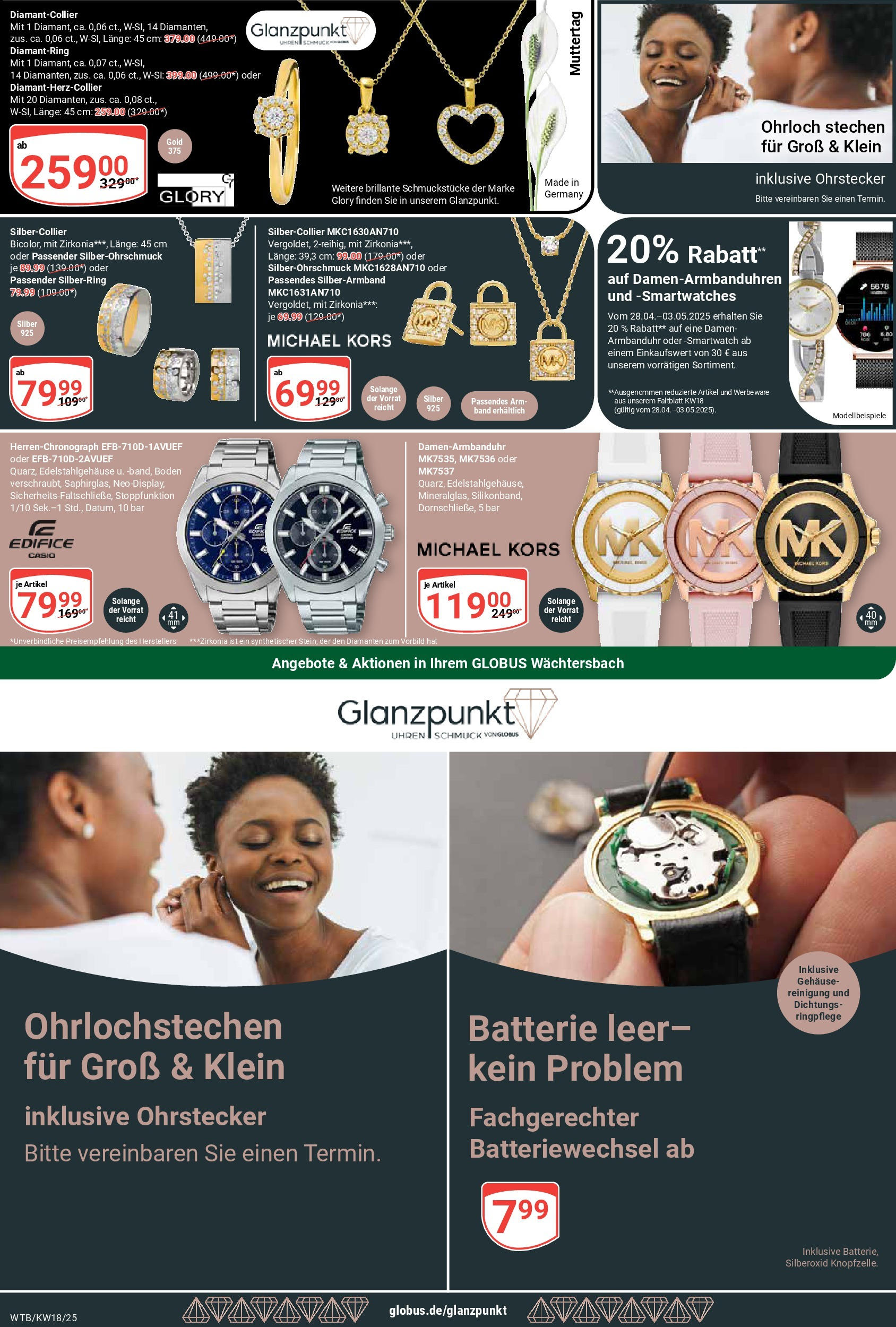 Globus - Globus: Wochenangebote (ab 27.04.2025) » Angebote online | Seite: 24 | Produkte: Smartwatch, Batterie