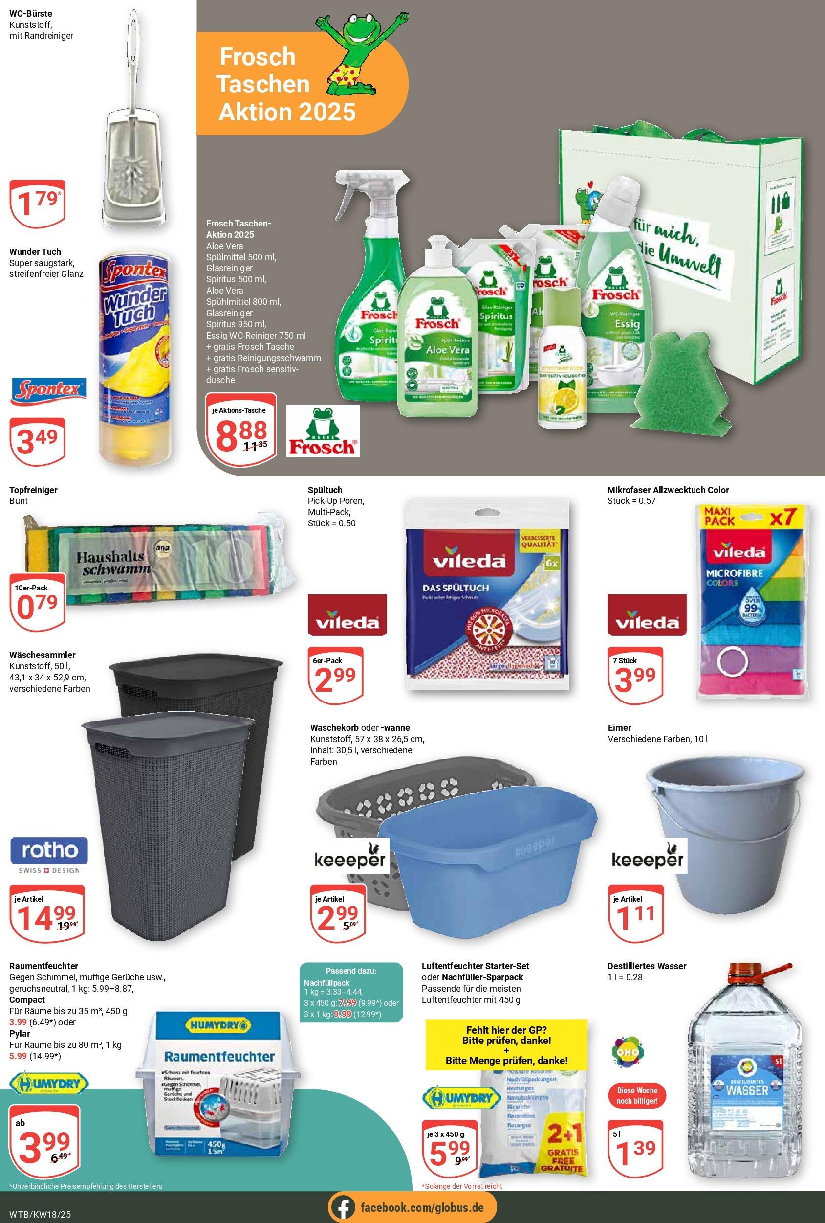 Globus - Globus: Wochenangebote (ab 27.04.2025) » Angebote online | Seite: 28 | Produkte: Tasche, Essig, Dusche, Wasser
