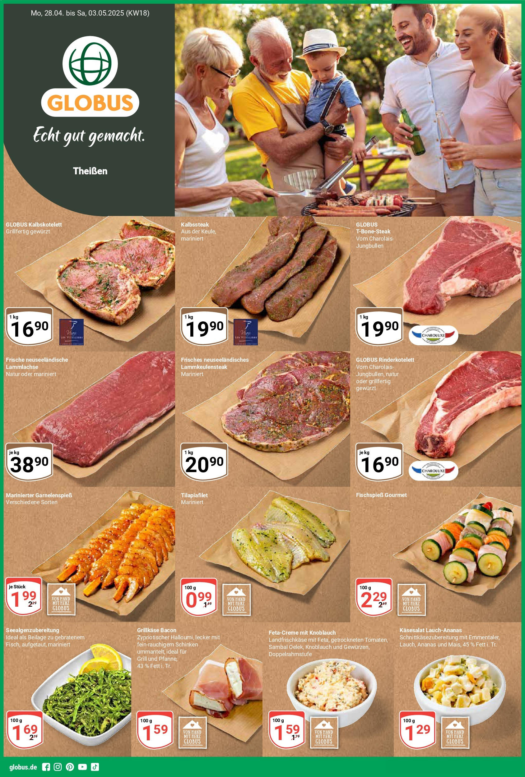 Globus - Globus: Wochenangebote (ab 27.04.2025) » Angebote online | Seite: 1 | Produkte: Grill, Knoblauch, Schinken, Steak