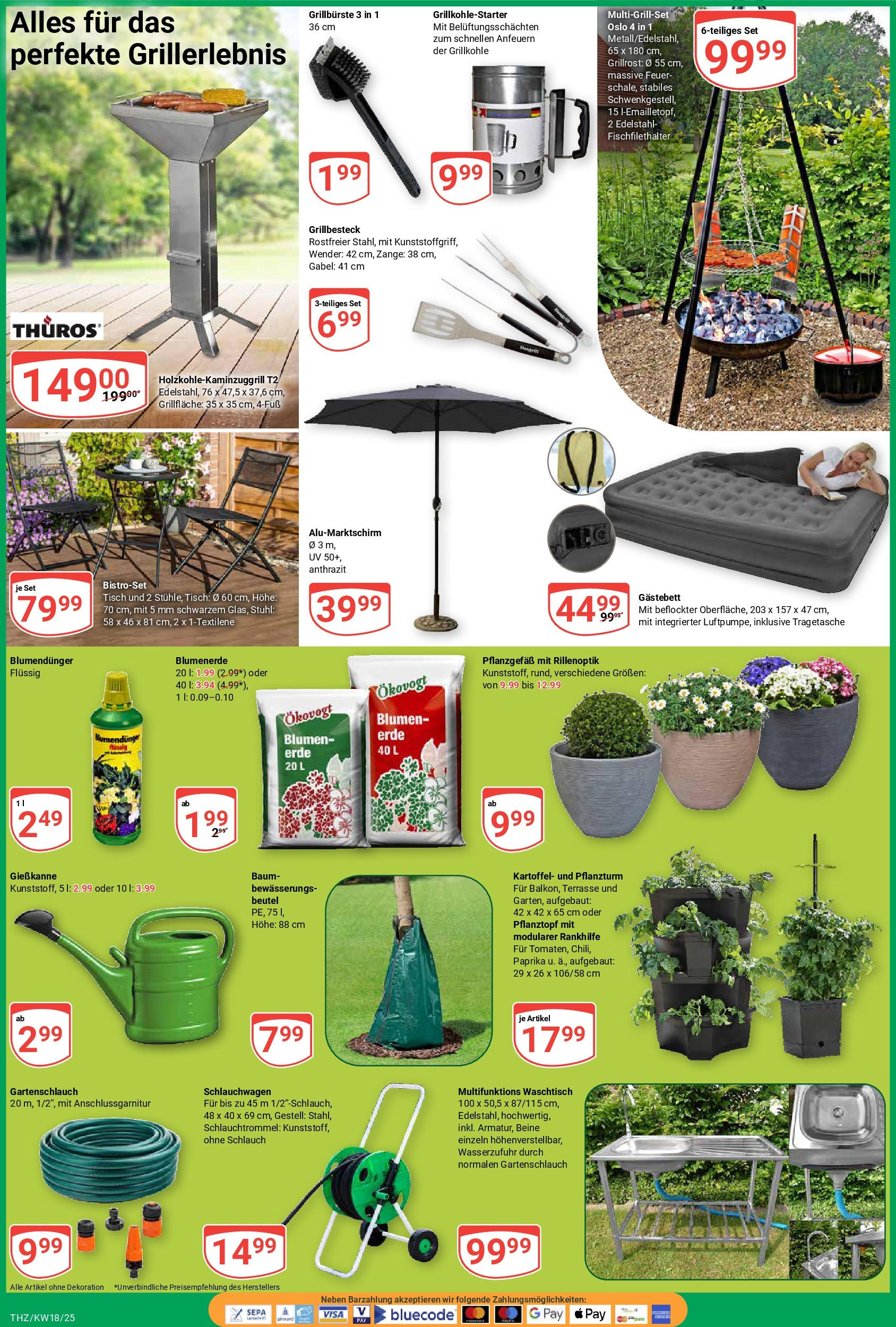 Globus - Globus: Wochenangebote (ab 27.04.2025) » Angebote online | Seite: 6 | Produkte: Grill, Blumen, Waschtisch, Hose