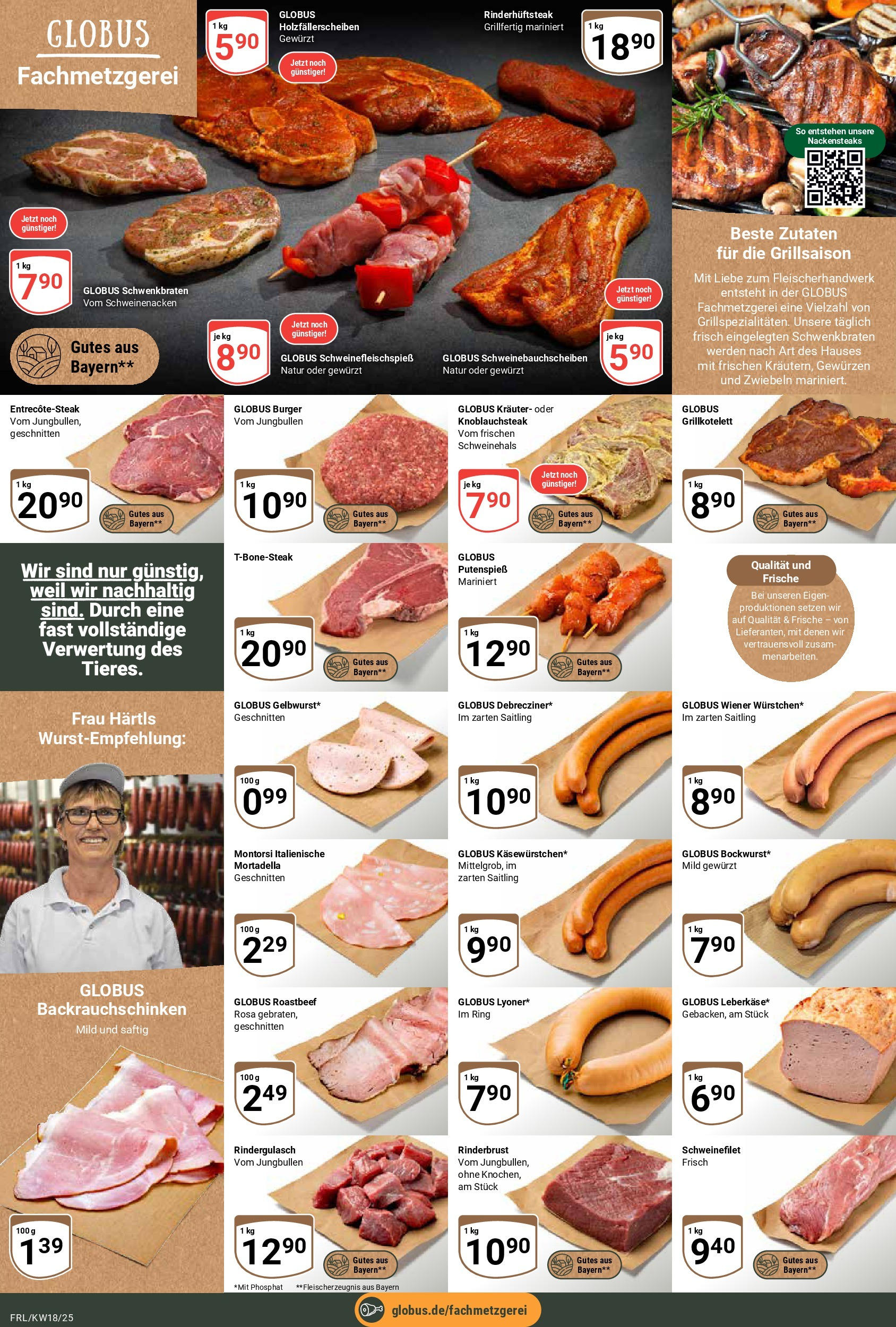 Globus - Globus: Wochenangebote (ab 27.04.2025) » Angebote ab Montag | Seite: 6 | Produkte: Nackensteaks, Burger, Schweinefilet, Steak Globus - Globus: Wochenangebote (ab 27.04.2025) » Angebote online | Seite: 6 | Produkte: Nackensteaks, Burger, Schweinefilet, Steak
