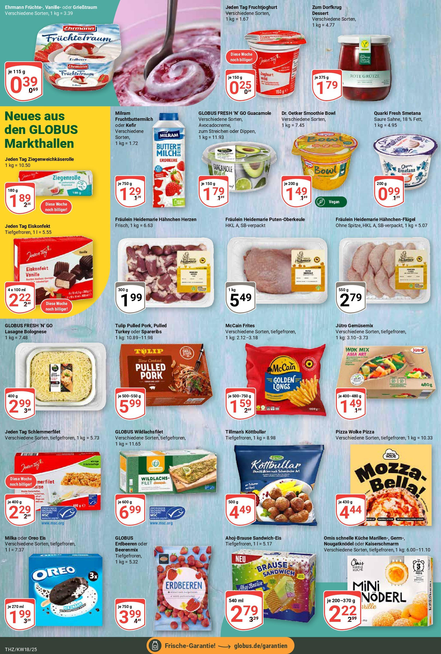 Globus - Globus: Wochenangebote (ab 27.04.2025) » Angebote online | Seite: 16 | Produkte: Fruchtjoghurt, Milram, Wok, Eis