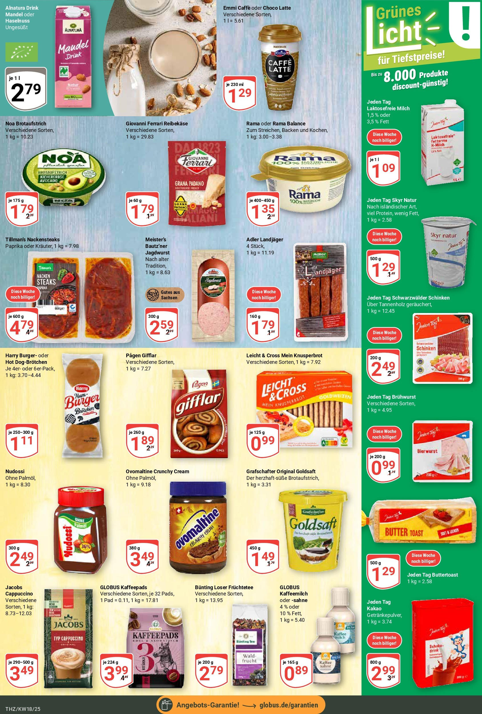 Globus - Globus: Wochenangebote (ab 27.04.2025) » Angebote online | Seite: 18 | Produkte: Nackensteaks, Milch, Skyr, Sahne