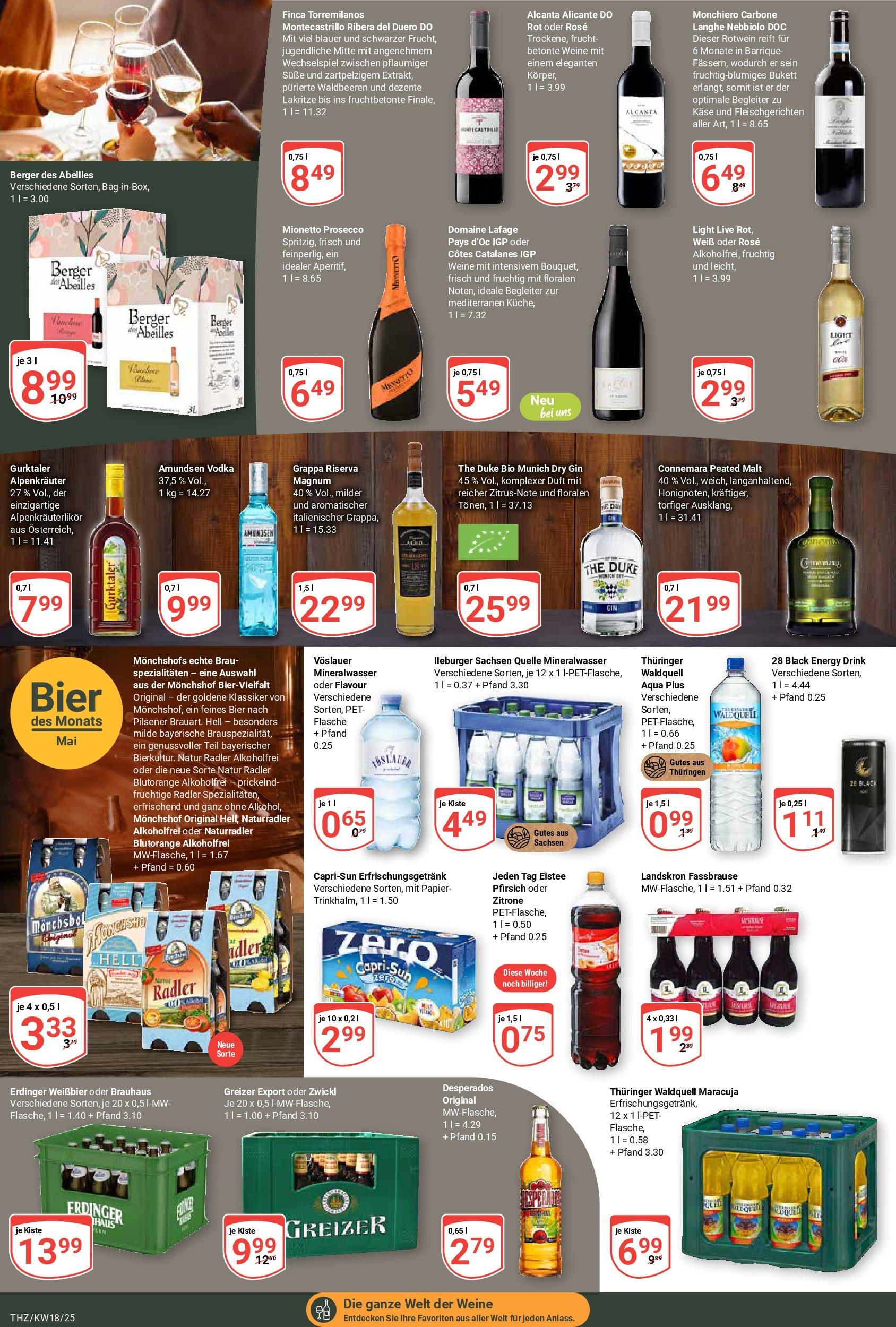 Globus - Globus: Wochenangebote (ab 27.04.2025) » Angebote online | Seite: 21 | Produkte: Monchshof, Capri sun, Duft, Mineralwasser