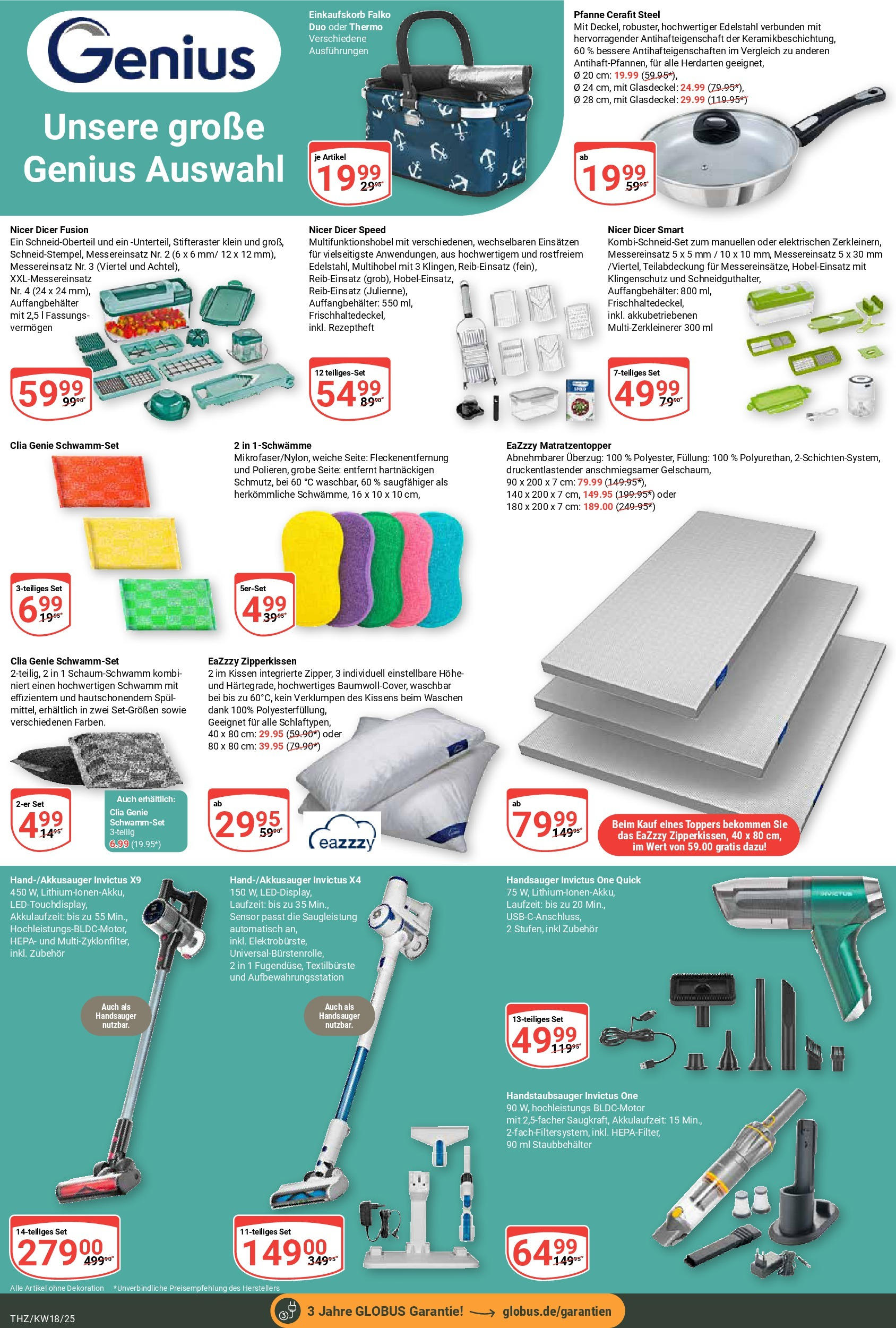 Globus - Globus: Wochenangebote (ab 27.04.2025) » Angebote online | Seite: 25 | Produkte: Kissen, Topper