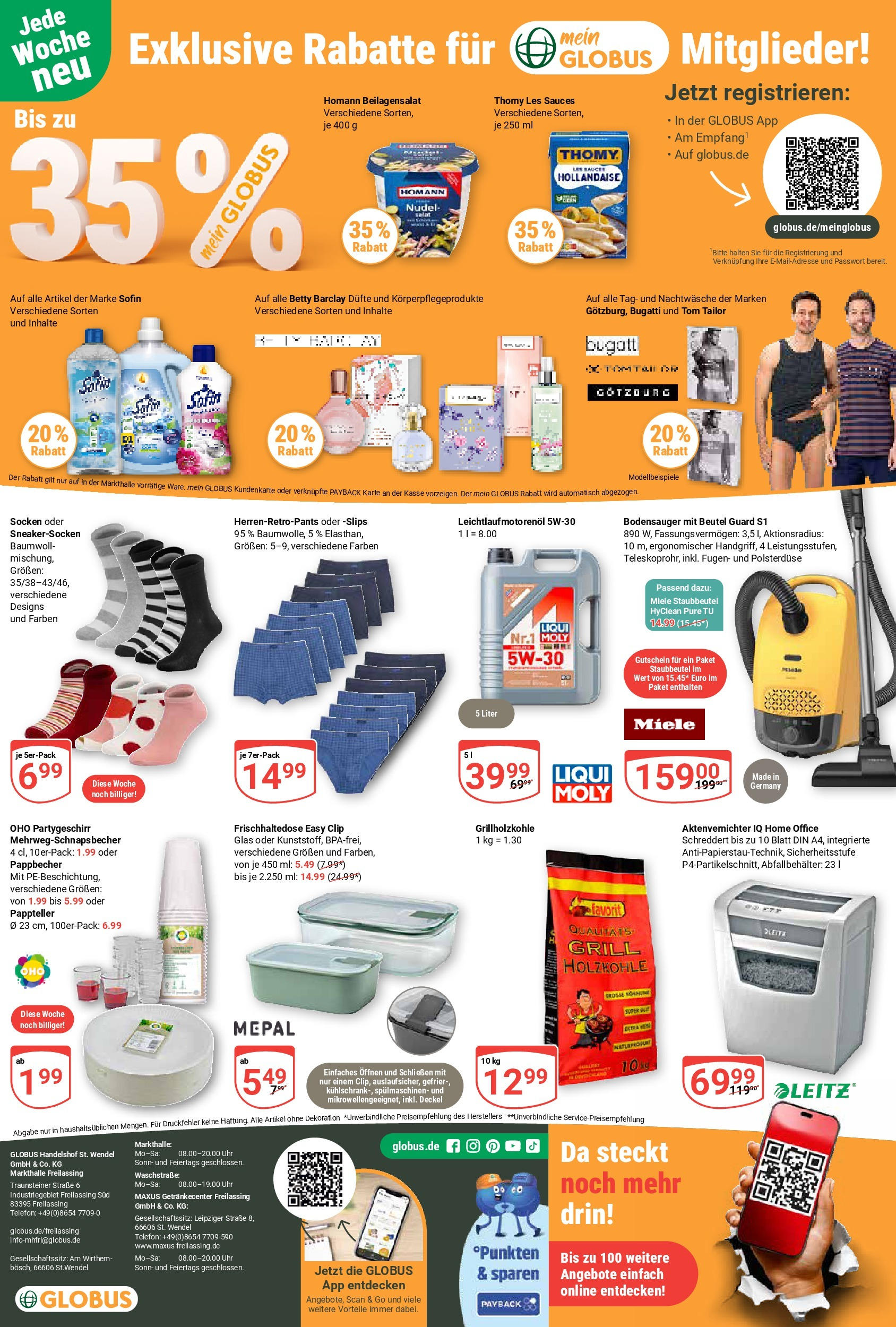 Globus - Globus: Wochenangebote (ab 27.04.2025) » Angebote ab Montag | Seite: 31 | Produkte: Miele, Aktenvernichter, Thomy les sauces, Uhr Globus - Globus: Wochenangebote (ab 27.04.2025) » Angebote online | Seite: 31 | Produkte: Miele, Aktenvernichter, Thomy les sauces, Uhr