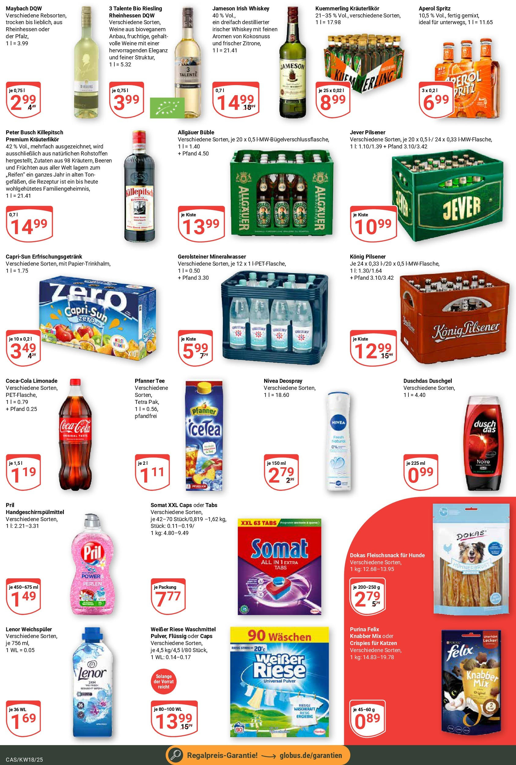 Globus - Globus: Wochenangebote (ab 27.04.2025) » Angebote online | Seite: 3 | Produkte: Lenor, Capri sun, Jameson, Kuemmerling