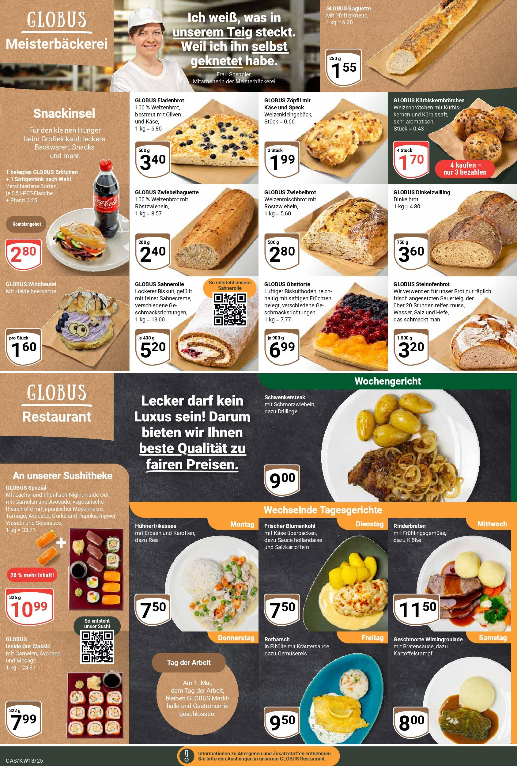 Globus - Globus: Wochenangebote (ab 27.04.2025) » Angebote online | Seite: 5 | Produkte: Rinderbraten, Käse, Garnelen, Reis