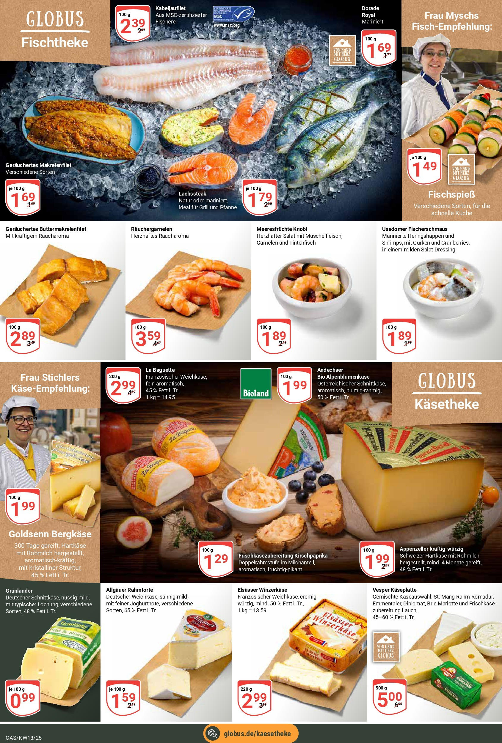 Globus - Globus: Wochenangebote (ab 27.04.2025) » Angebote online | Seite: 7 | Produkte: Dorade, Küche, Baguette, Gurken