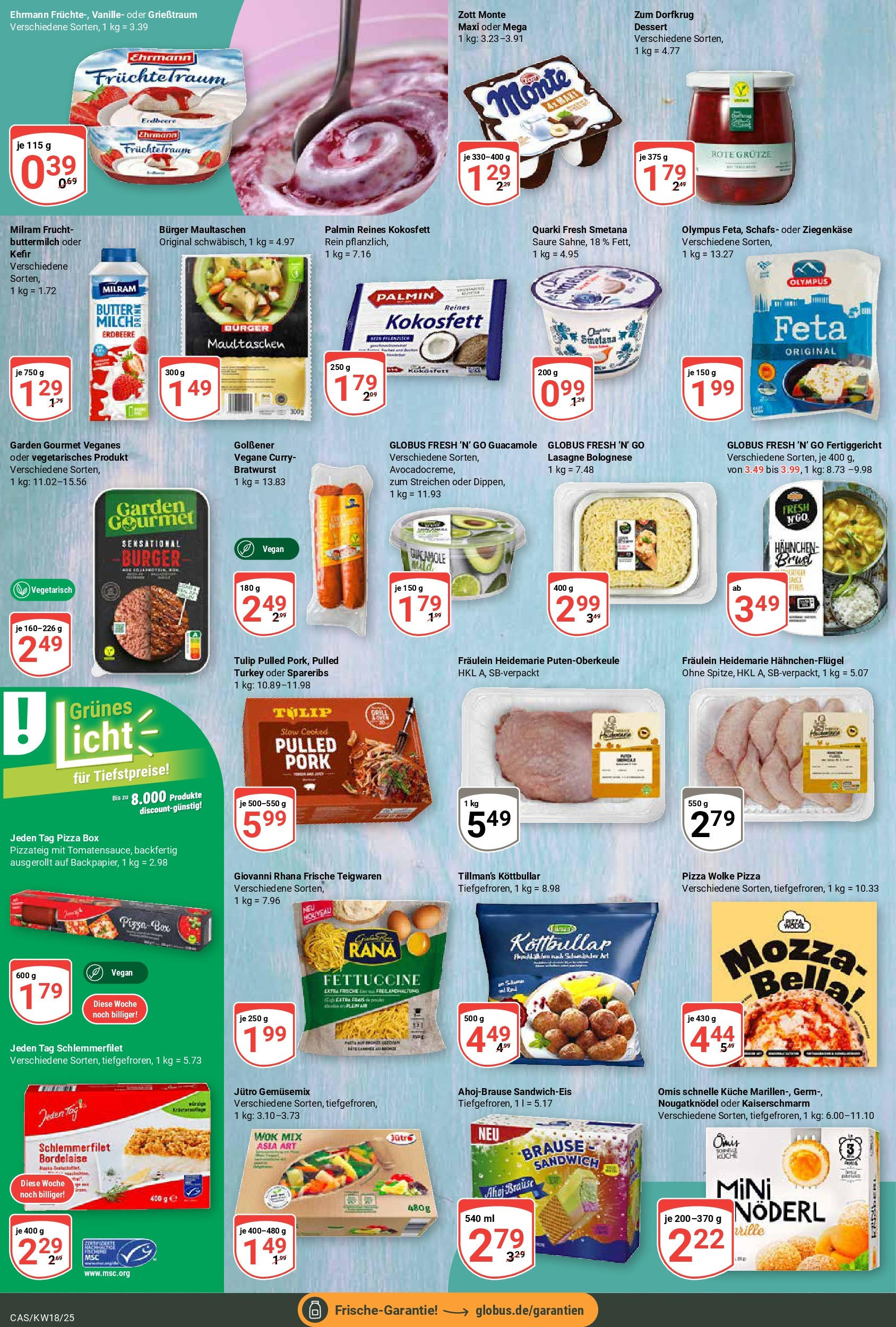 Globus - Globus: Wochenangebote (ab 27.04.2025) » Angebote online | Seite: 8 | Produkte: Butter, Bratwurst, Küche, Maultaschen