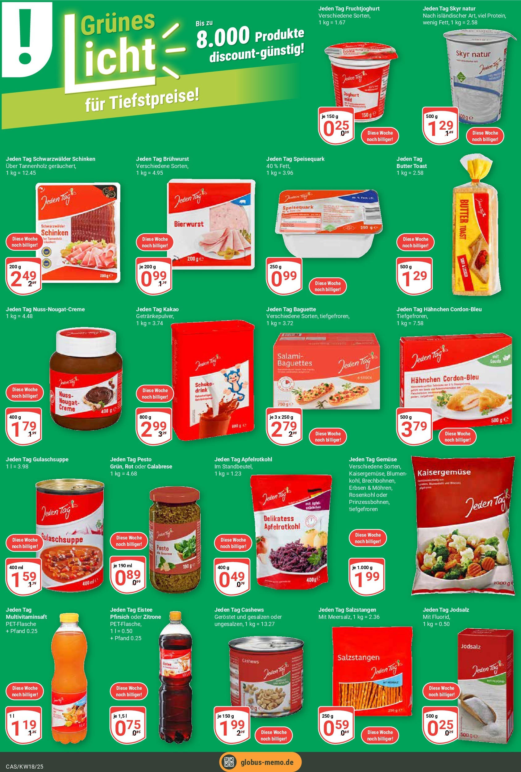 Globus - Globus: Wochenangebote (ab 27.04.2025) » Angebote online | Seite: 13 | Produkte: Toast, Gouda, Skyr, Schinken