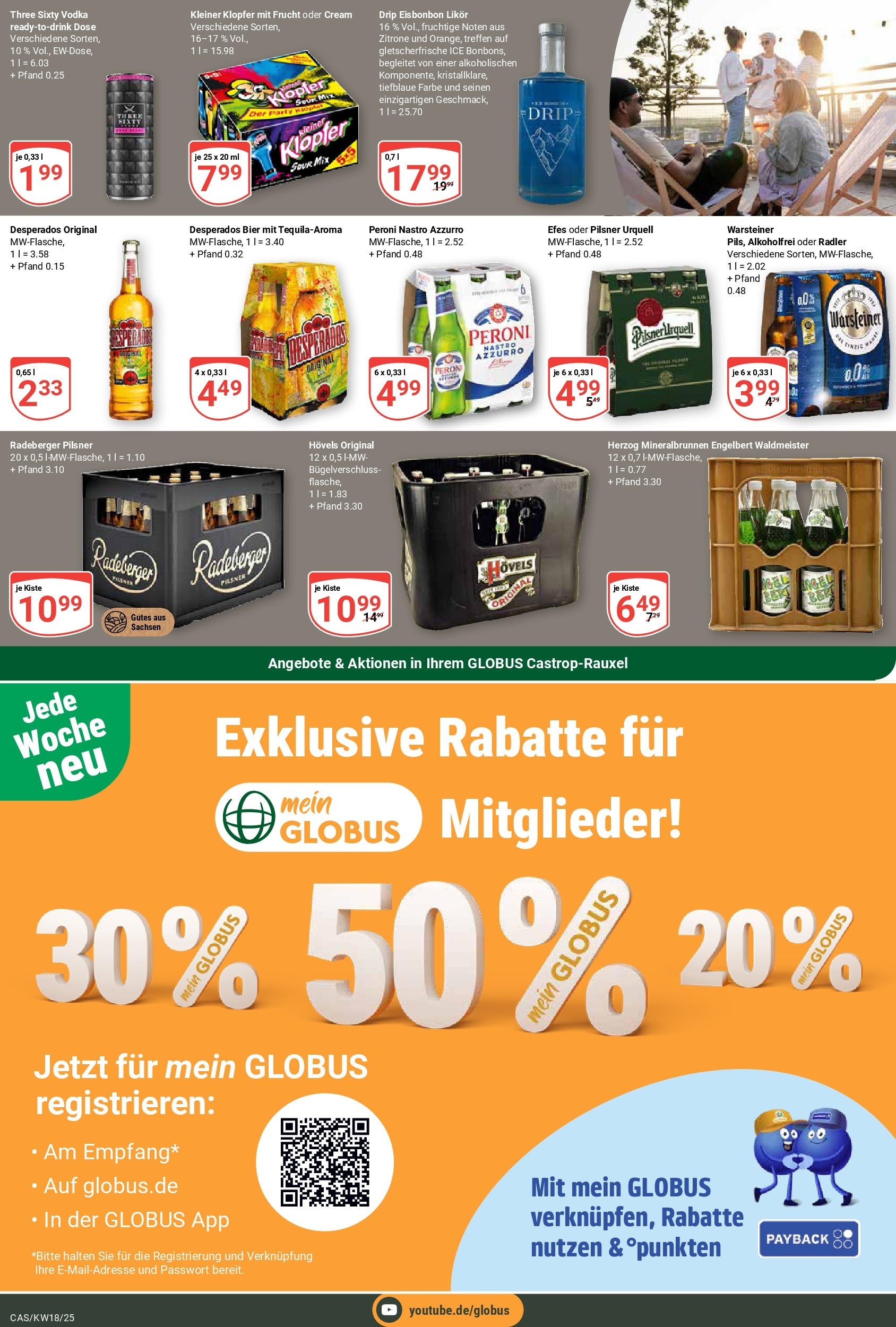 Globus - Globus: Wochenangebote (ab 27.04.2025) » Angebote online | Seite: 16 | Produkte: Bier, Zitrone, Desperados, Vodka