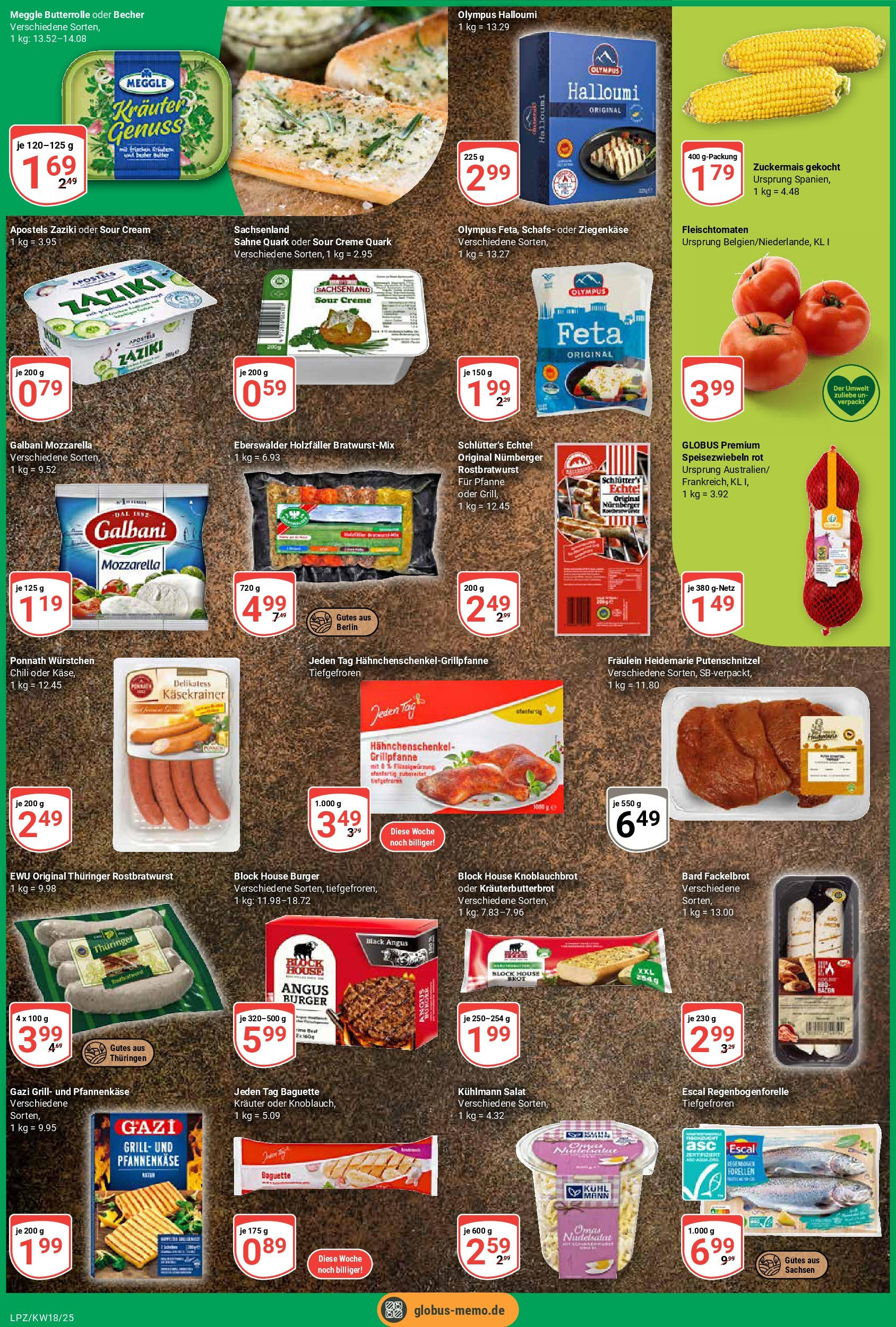 Globus - Globus: Wochenangebote (ab 27.04.2025) » Angebote ab Montag | Seite: 2 | Produkte: Ziegenkäse, Baguette, Creme, Chili Globus - Globus: Wochenangebote (ab 27.04.2025) » Angebote online | Seite: 2 | Produkte: Ziegenkäse, Baguette, Creme, Chili