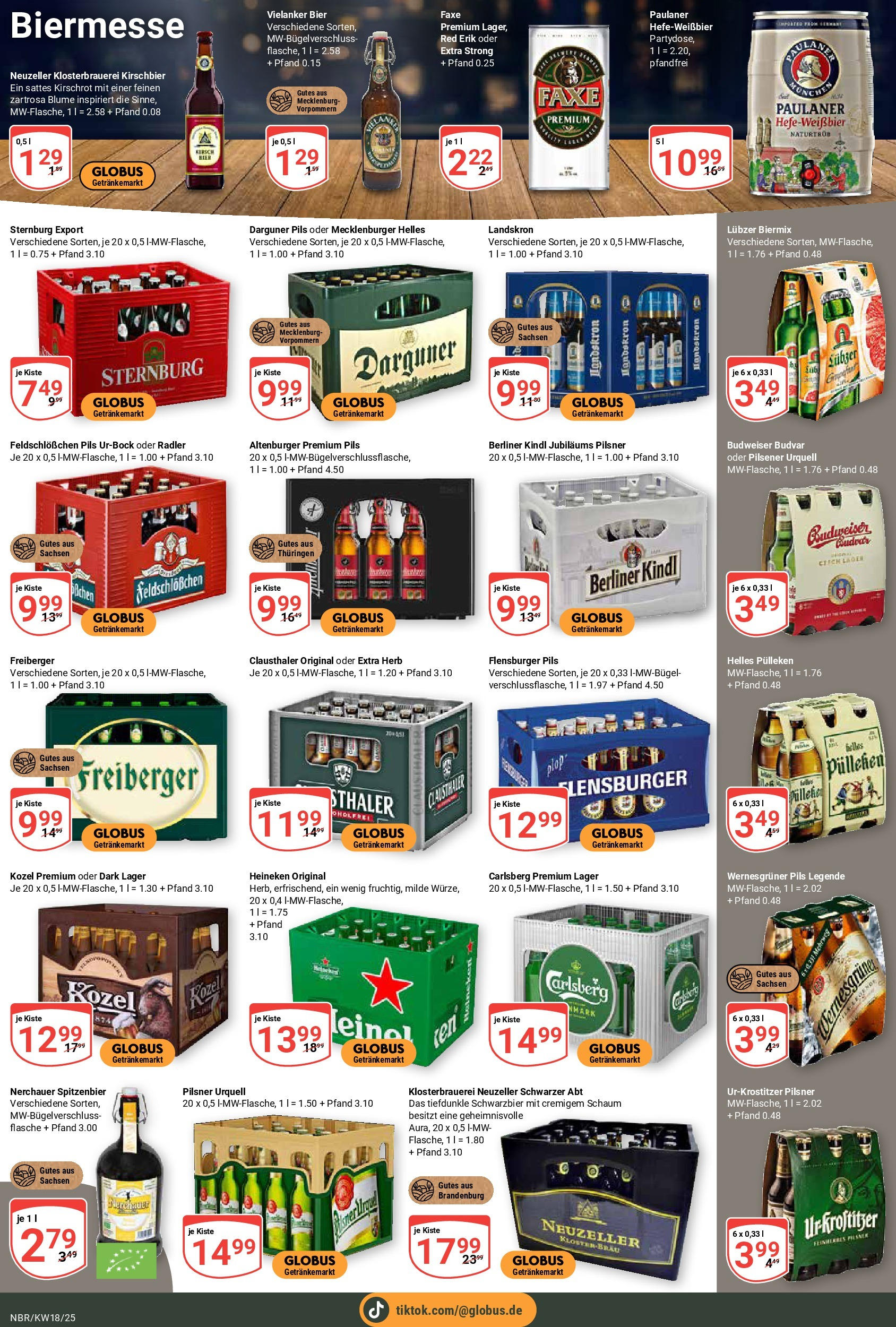 Globus - Globus: Wochenangebote (ab 27.04.2025) » Angebote online | Seite: 19 | Produkte: Pils, Wernesgruner, Radler, Pilsner urquell