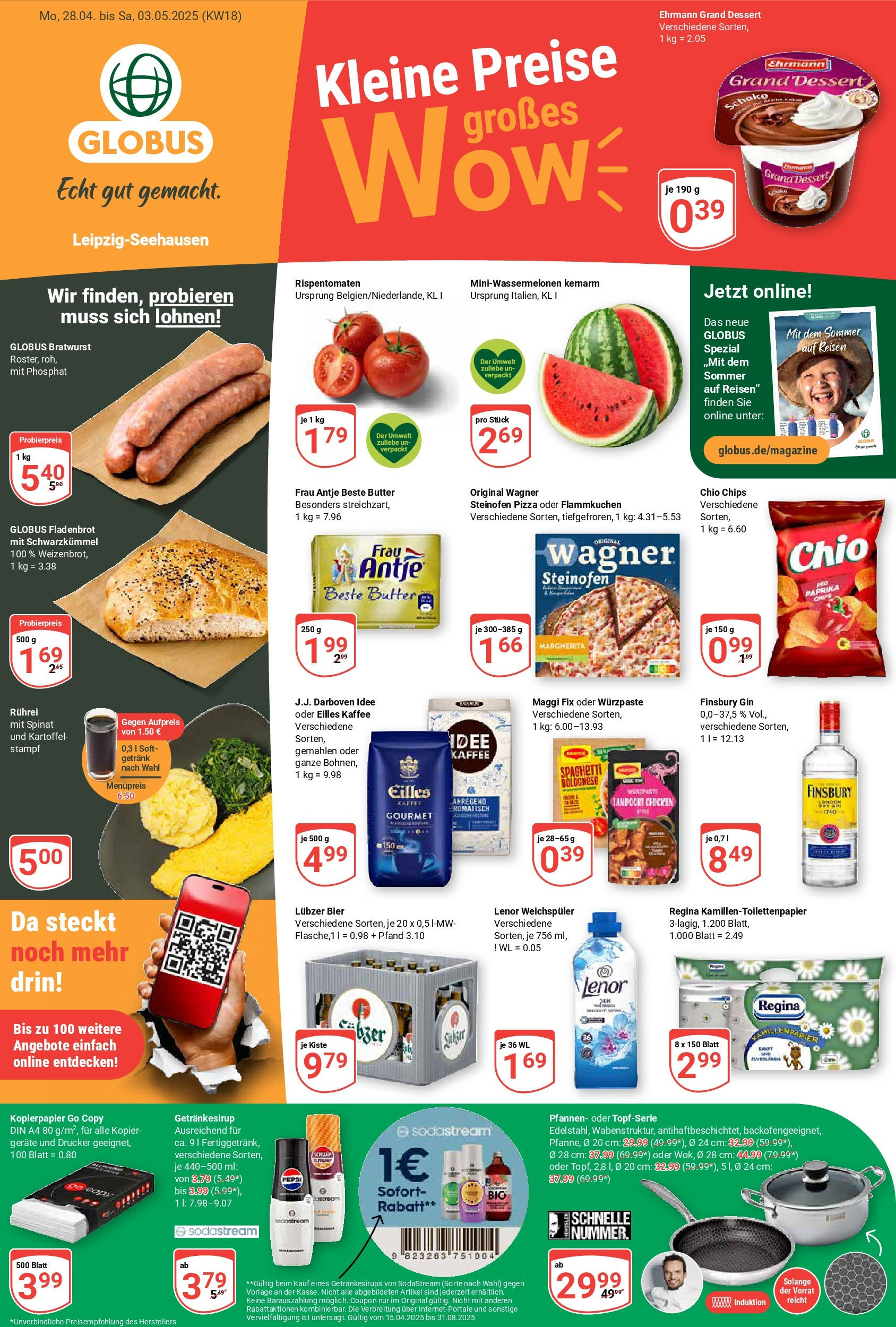 Globus - Globus: Wochenangebote (ab 27.04.2025) » Angebote ab Montag | Seite: 6 | Produkte: Lenor, Ehrmann grand dessert, Bier, Gin Globus - Globus: Wochenangebote (ab 27.04.2025) » Angebote online | Seite: 6 | Produkte: Lenor, Ehrmann grand dessert, Bier, Gin