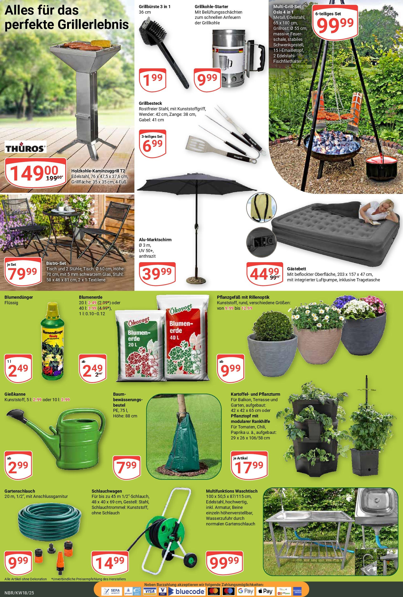Globus - Globus: Wochenangebote (ab 27.04.2025) » Angebote online | Seite: 23 | Produkte: Grill, Tisch, Stuhl, Waschtisch