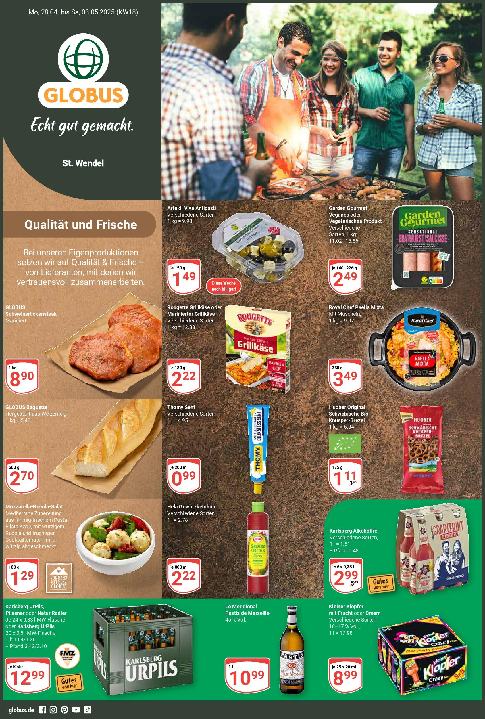 Globus - Globus: Wochenangebote (ab 27.04.2025) » Angebote ab Montag | Seite: 1 | Produkte: Rucola, Radler, Paprika, Pasta Globus - Globus: Wochenangebote (ab 27.04.2025) » Angebote online | Seite: 1 | Produkte: Rucola, Radler, Paprika, Pasta
