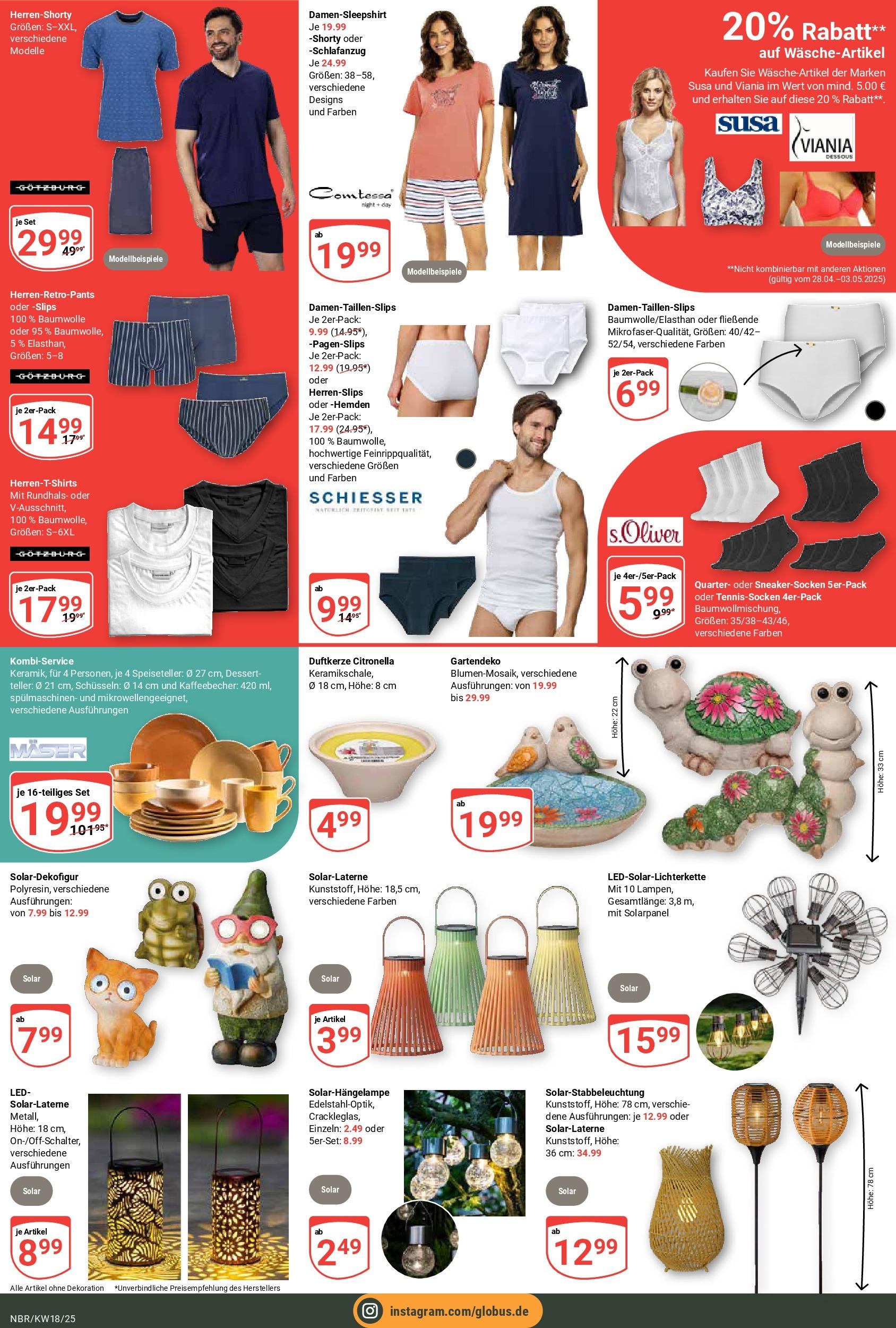 Globus - Globus: Wochenangebote (ab 27.04.2025) » Angebote online | Seite: 27 | Produkte: T-Shirt, Dessous, String