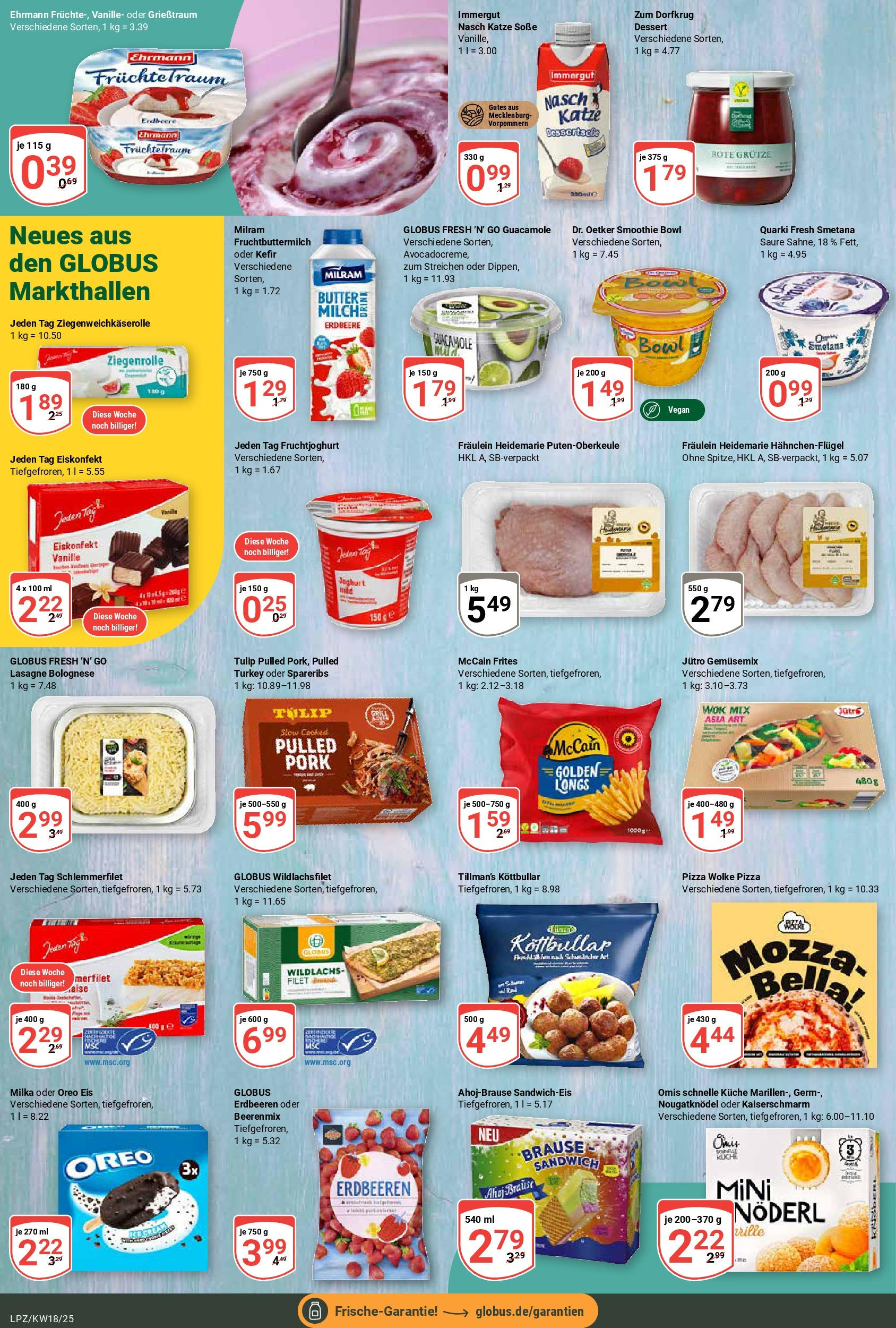 Globus - Globus: Wochenangebote (ab 27.04.2025) » Angebote ab Montag | Seite: 14 | Produkte: McCain, Milka, Milram, Eis Globus - Globus: Wochenangebote (ab 27.04.2025) » Angebote online | Seite: 14 | Produkte: McCain, Milka, Milram, Eis