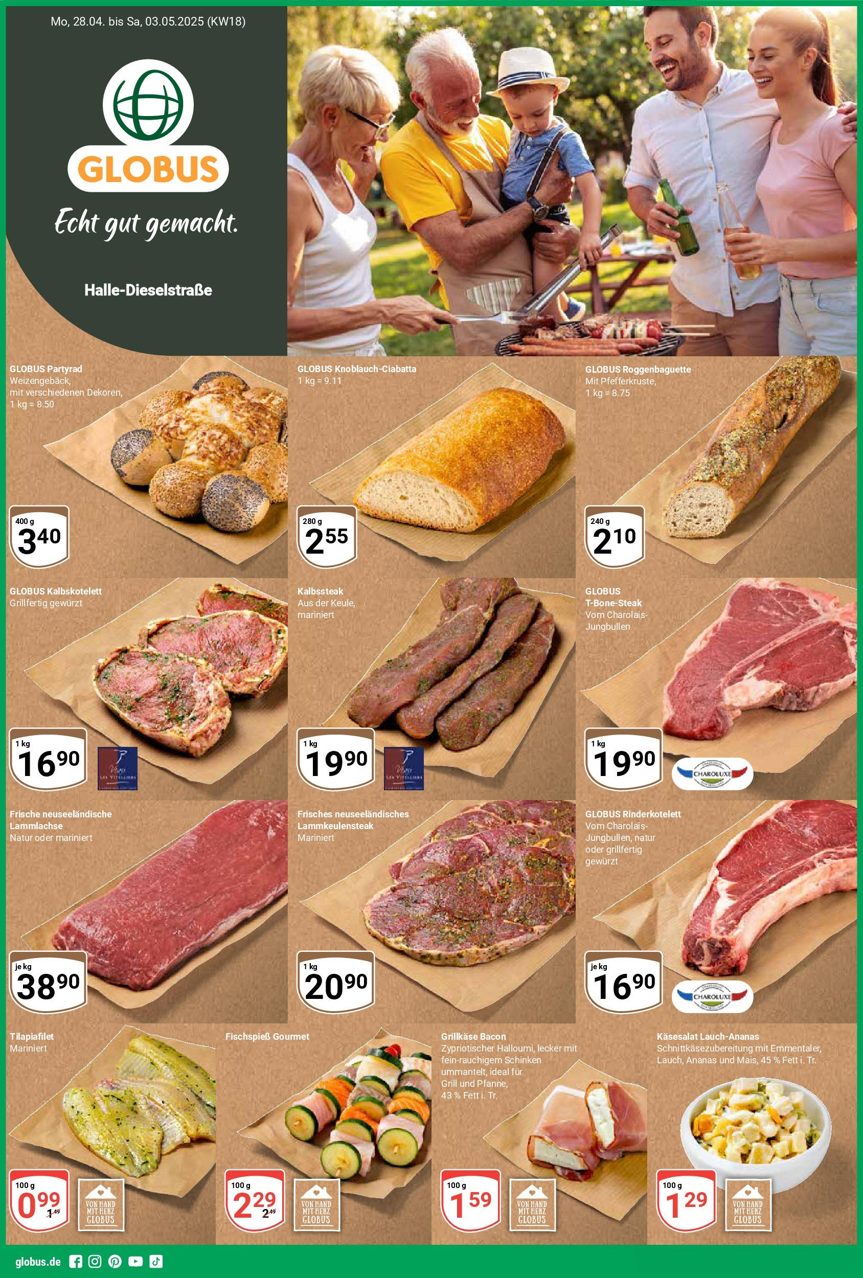 Globus - Globus: Wochenangebote (ab 27.04.2025) » Angebote online | Seite: 1 | Produkte: Grill, Ananas, Schinken, Steak