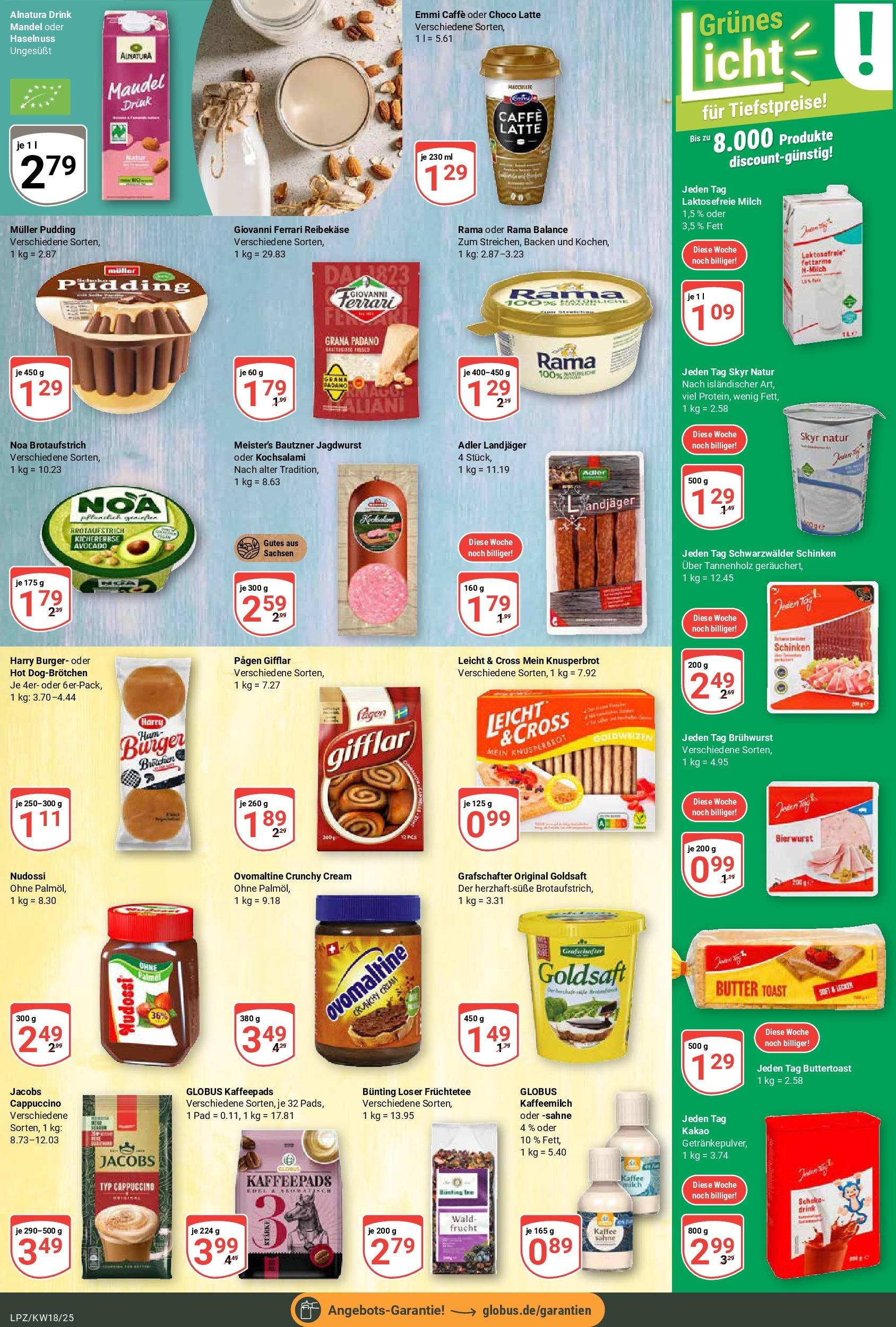 Globus - Globus: Wochenangebote (ab 27.04.2025) » Angebote ab Montag | Seite: 16 | Produkte: Kaffeepads, Creme, Schinken, Sahne Globus - Globus: Wochenangebote (ab 27.04.2025) » Angebote online | Seite: 16 | Produkte: Kaffeepads, Creme, Schinken, Sahne