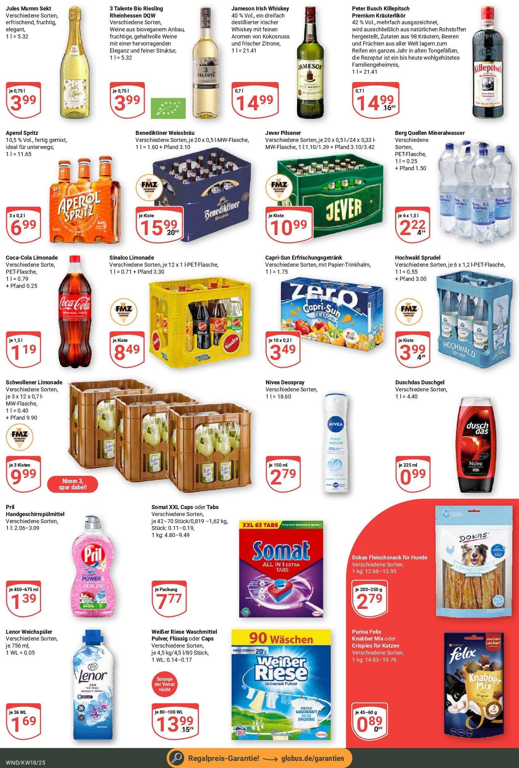 Globus - Globus: Wochenangebote (ab 27.04.2025) » Angebote ab Montag | Seite: 9 | Produkte: Sinalco, Capri sun, Mineralwasser, Weichspüler Globus - Globus: Wochenangebote (ab 27.04.2025) » Angebote online | Seite: 9 | Produkte: Sinalco, Capri sun, Mineralwasser, Weichspüler