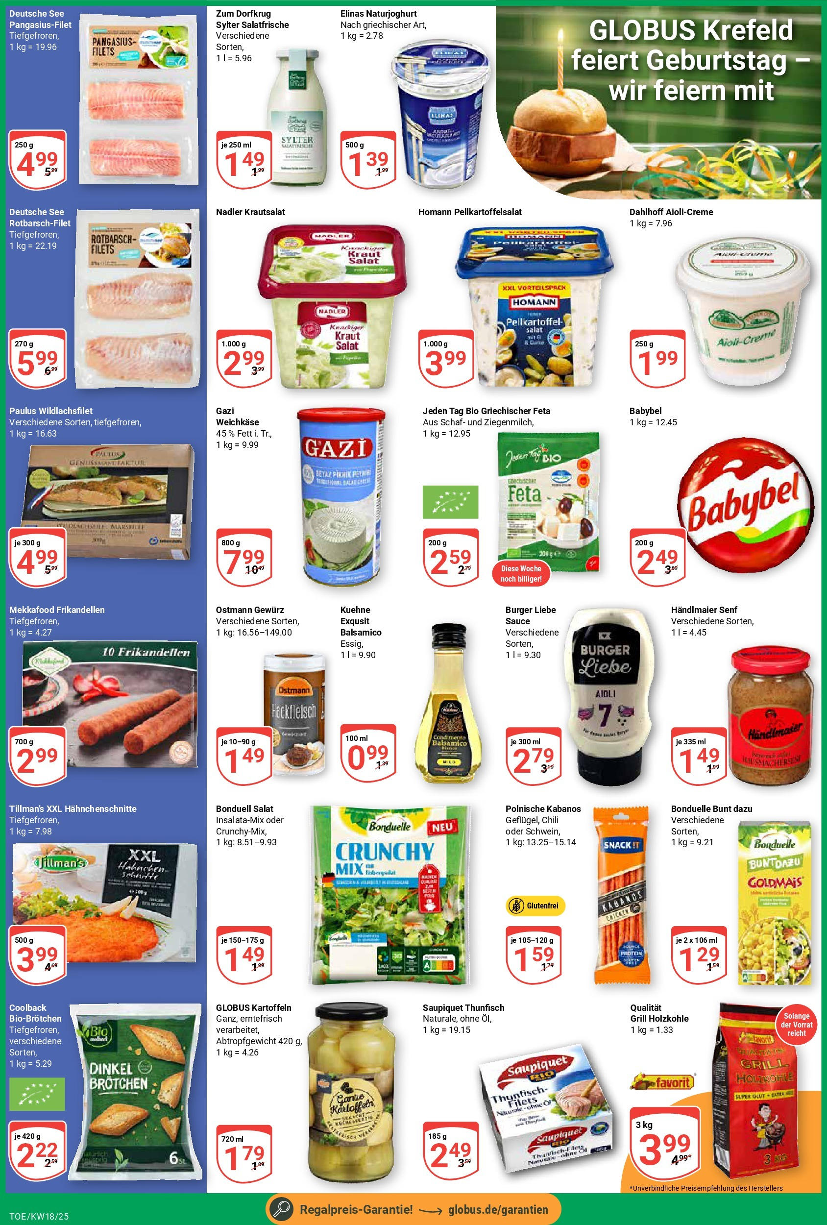 Globus - Globus: Wochenangebote (ab 27.04.2025) » Angebote online | Seite: 3 | Produkte: Grill, Feta, Kraut, Salat