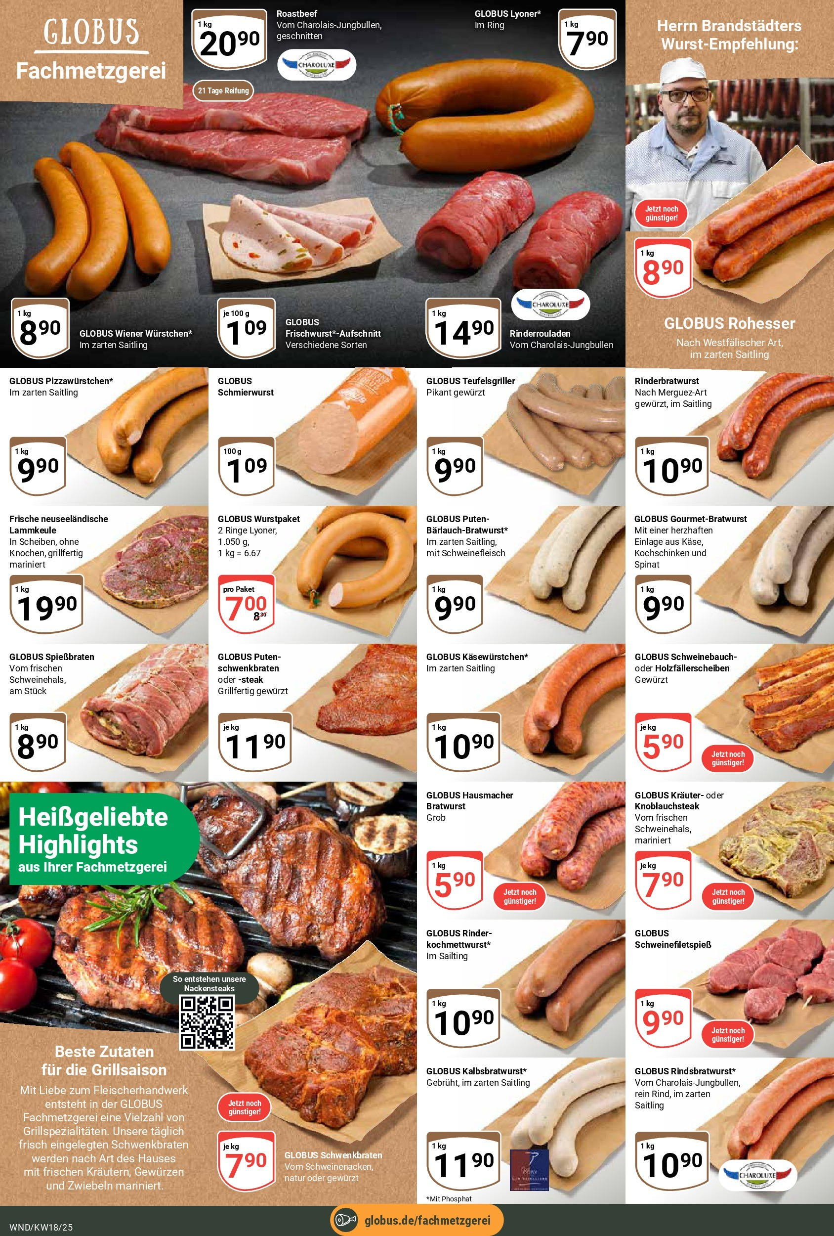 Globus - Globus: Wochenangebote (ab 27.04.2025) » Angebote ab Montag | Seite: 12 | Produkte: Rinderrouladen, Bratwurst, Roastbeef, Schweinefleisch Globus - Globus: Wochenangebote (ab 27.04.2025) » Angebote online | Seite: 12 | Produkte: Rinderrouladen, Bratwurst, Roastbeef, Schweinefleisch