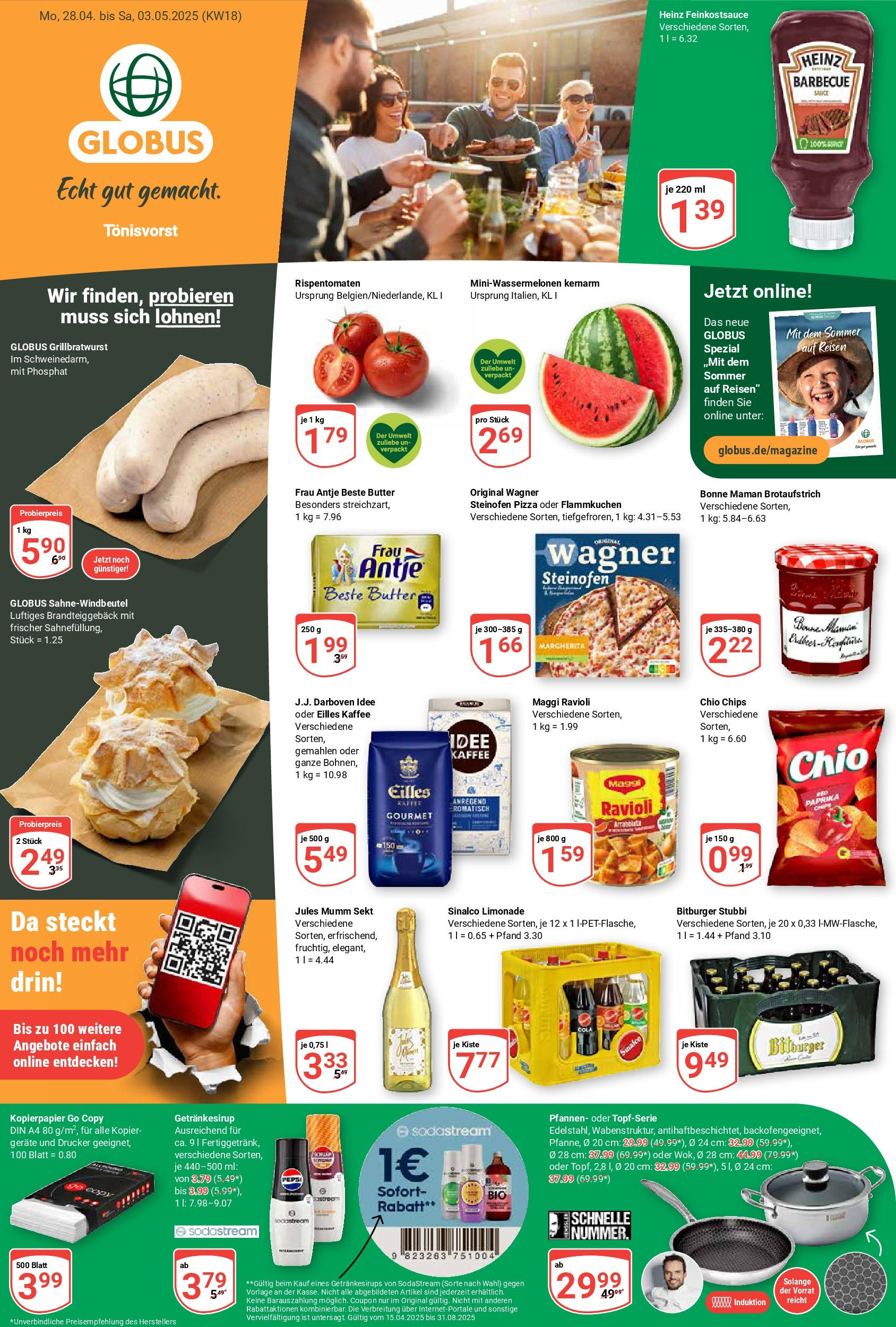 Globus - Globus: Wochenangebote (ab 27.04.2025) » Angebote online | Seite: 5 | Produkte: Sinalco, Bitburger, Cola, Sodastream