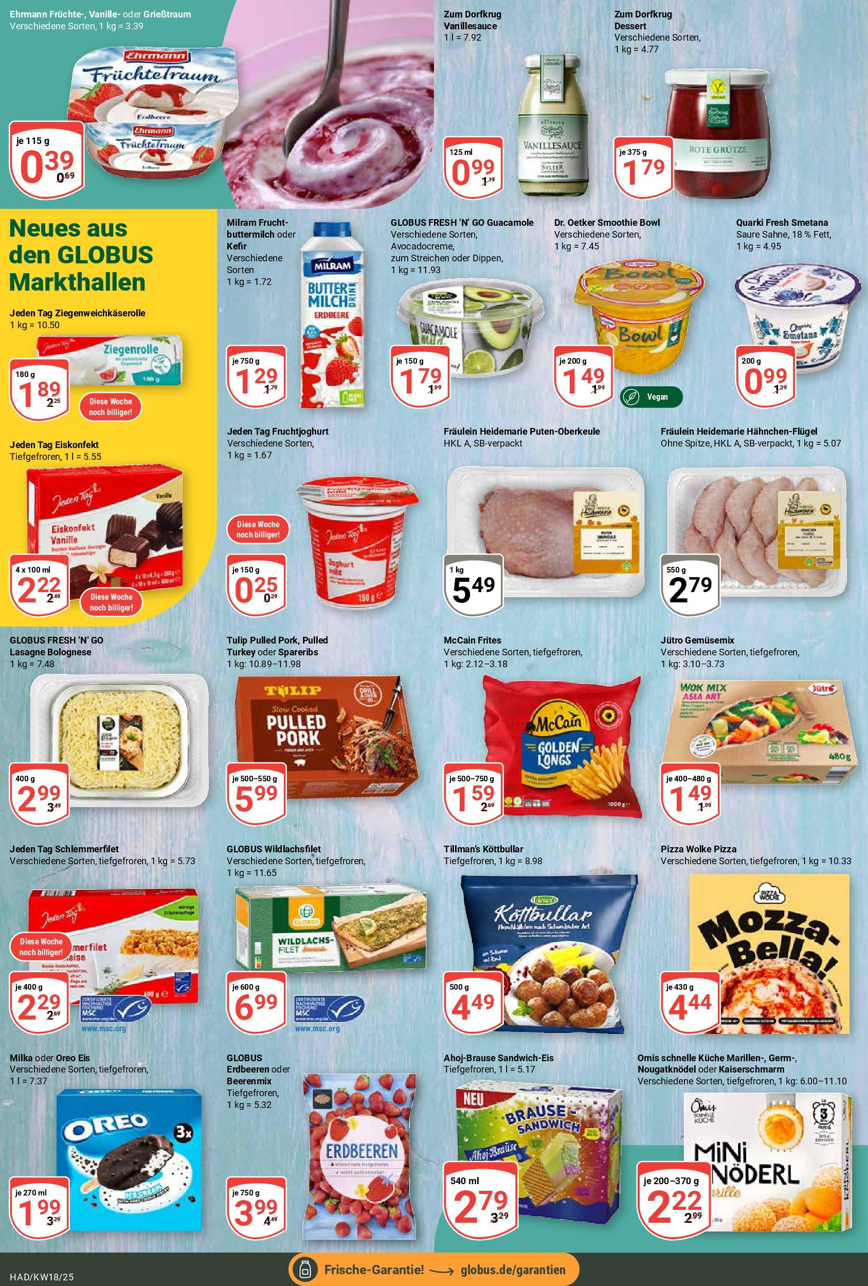 Globus - Globus: Wochenangebote (ab 27.04.2025) » Angebote online | Seite: 15 | Produkte: Küche, Fruchtjoghurt, Pizza, Eis