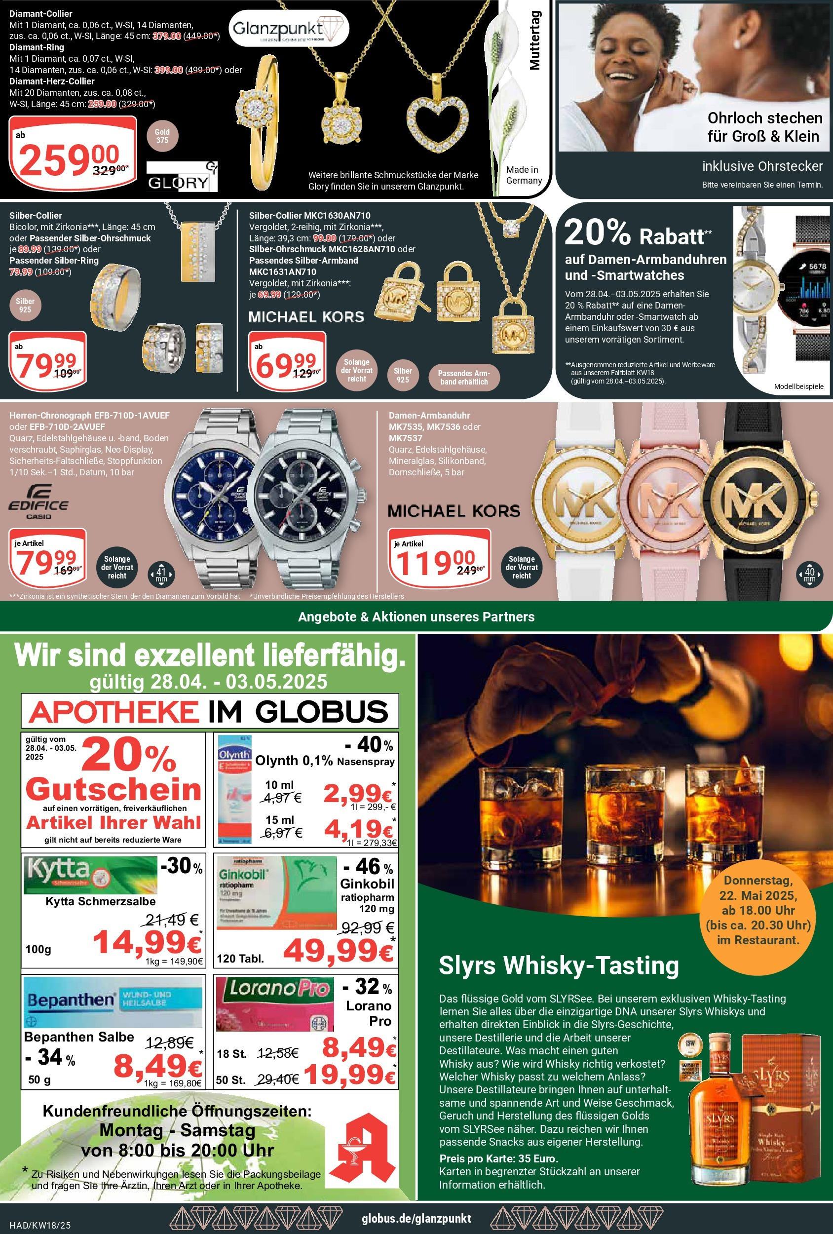 Globus - Globus: Wochenangebote (ab 27.04.2025) » Angebote online | Seite: 27 | Produkte: Whisky, Smartwatch, Uhr