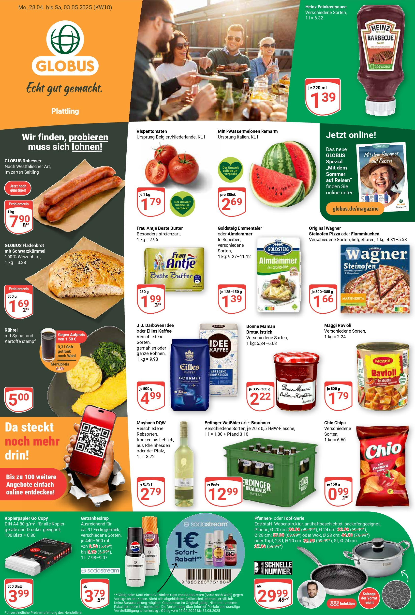 Globus - Globus: Wochenangebote (ab 27.04.2025) » Angebote ab Montag | Seite: 1 | Produkte: Erdinger, Kaffee, Chips, Drucker Globus - Globus: Wochenangebote (ab 27.04.2025) » Angebote online | Seite: 1 | Produkte: Erdinger, Kaffee, Chips, Drucker